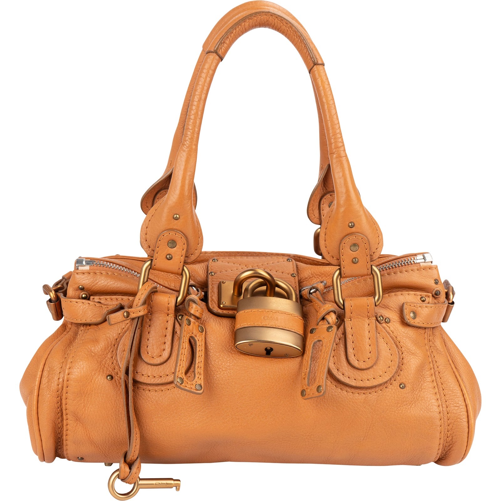 Chloé Grained Leather Paddington Handbag