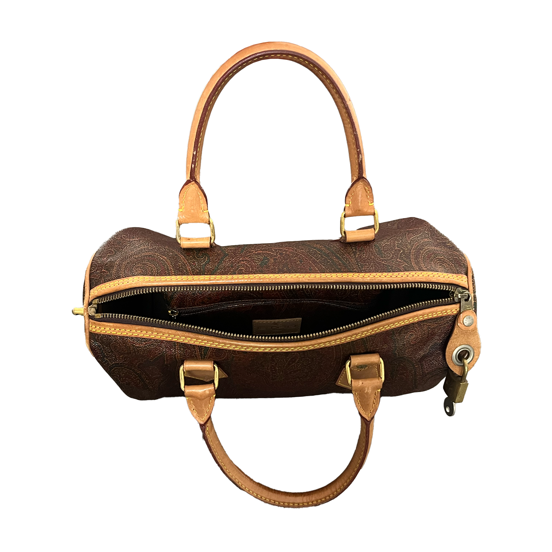 Etro Milano Vintage Paisley 30 Boston Bag