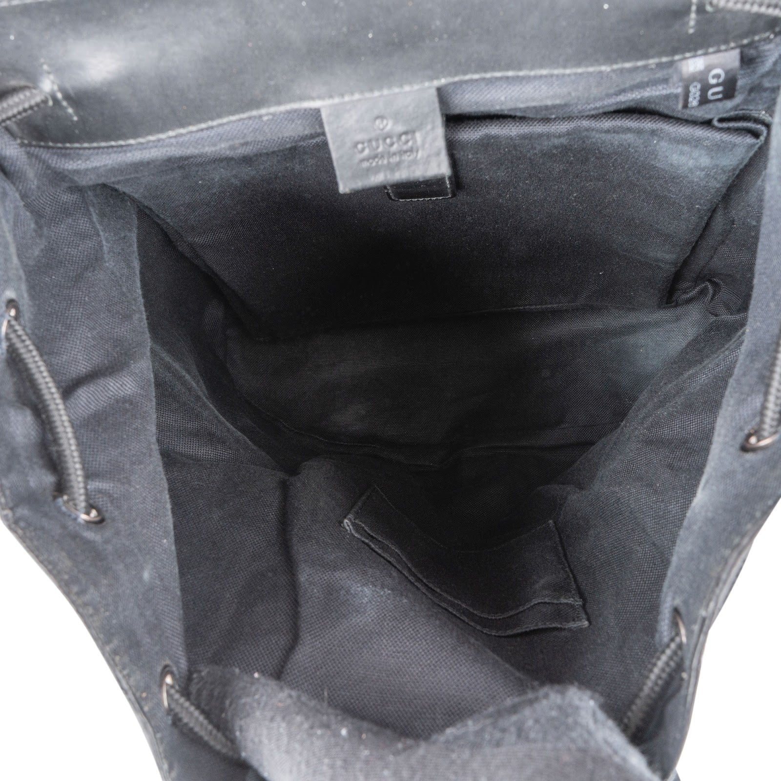 Gucci Crocodile-Embossed Leather Web Stripe Backpack