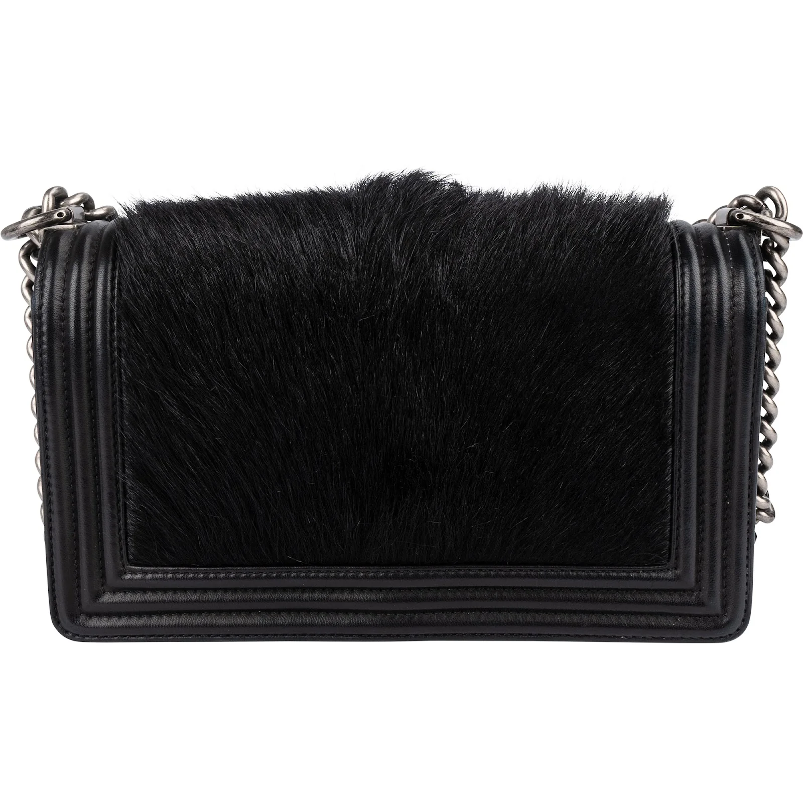 Chanel Goat Hair Medium Boy Single Flap Crossbody Bag