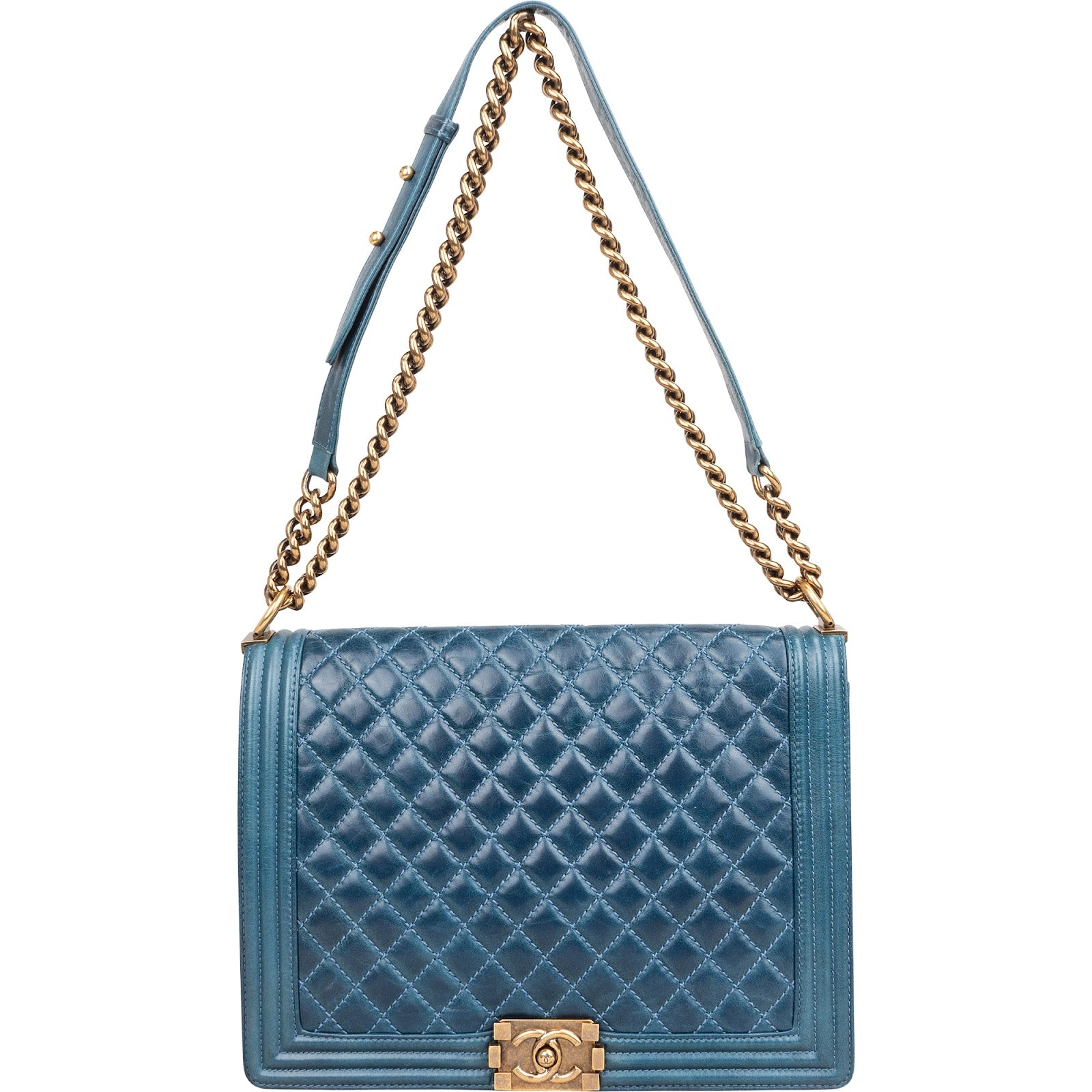 Chanel Quilted Calfskin Jumbo Boy Crossbody Bag
