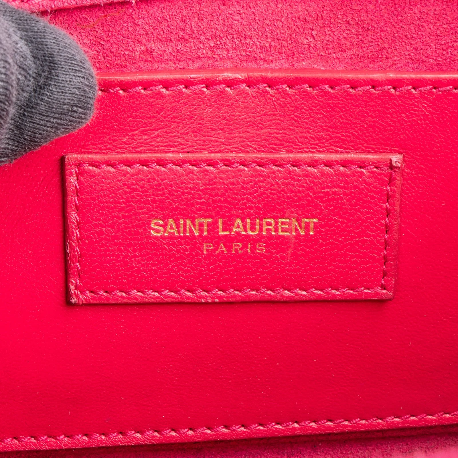 Saint Laurent Patent Leather Kate Chain Crossbody Bag