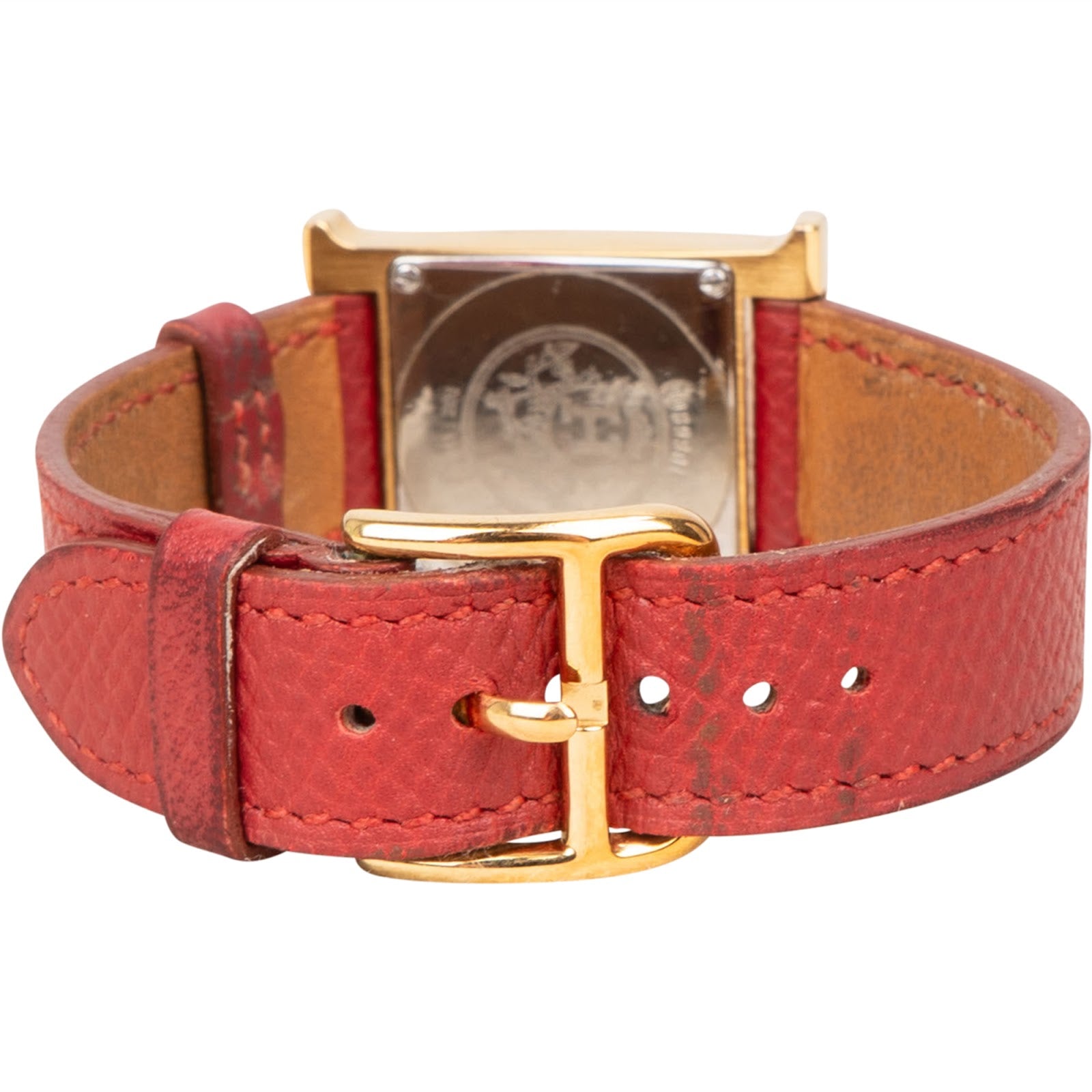 Hermès Gold Tone Heure H HH1.201 Damenuhr