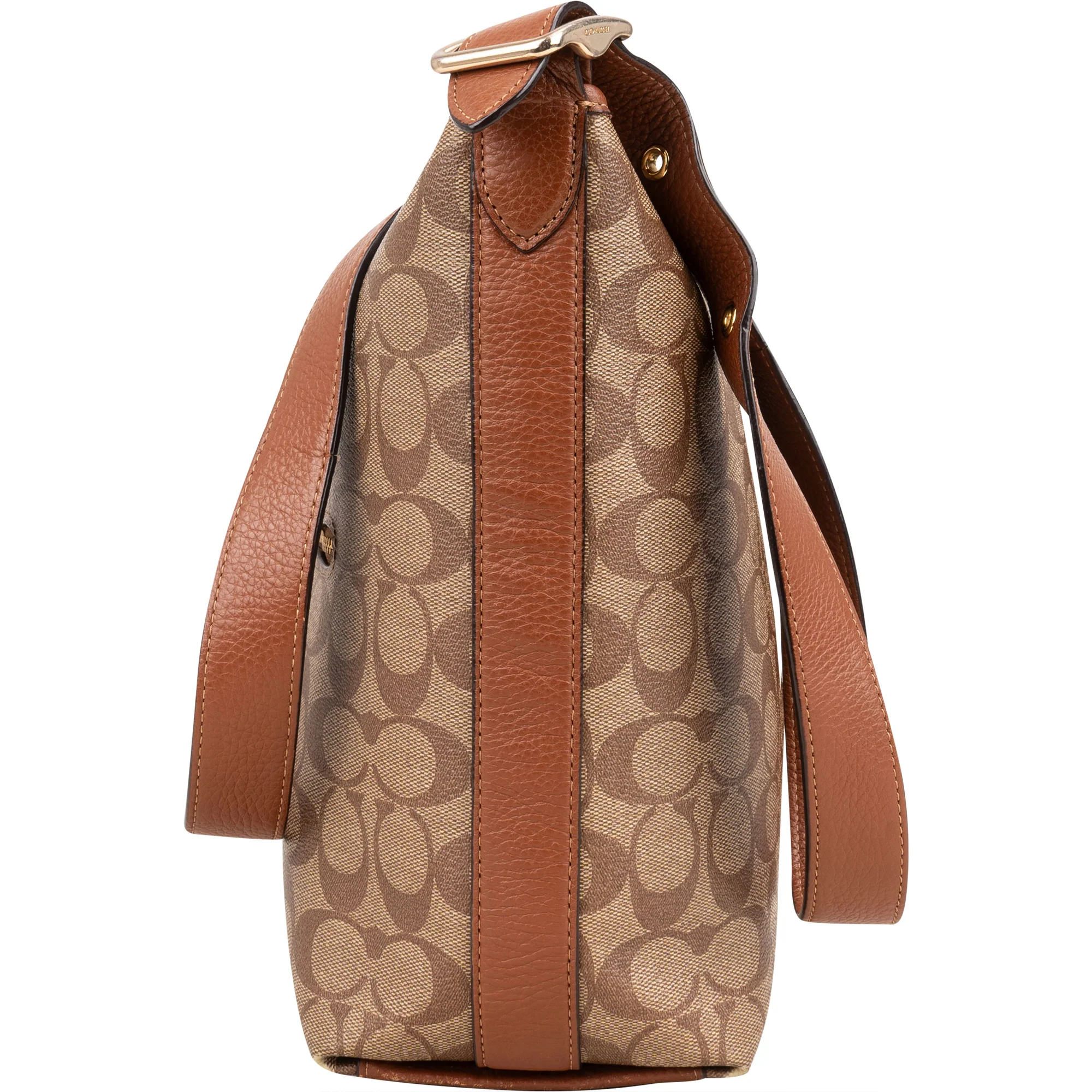 Coach Signature Canvas Monogram Val Crossbody Bag