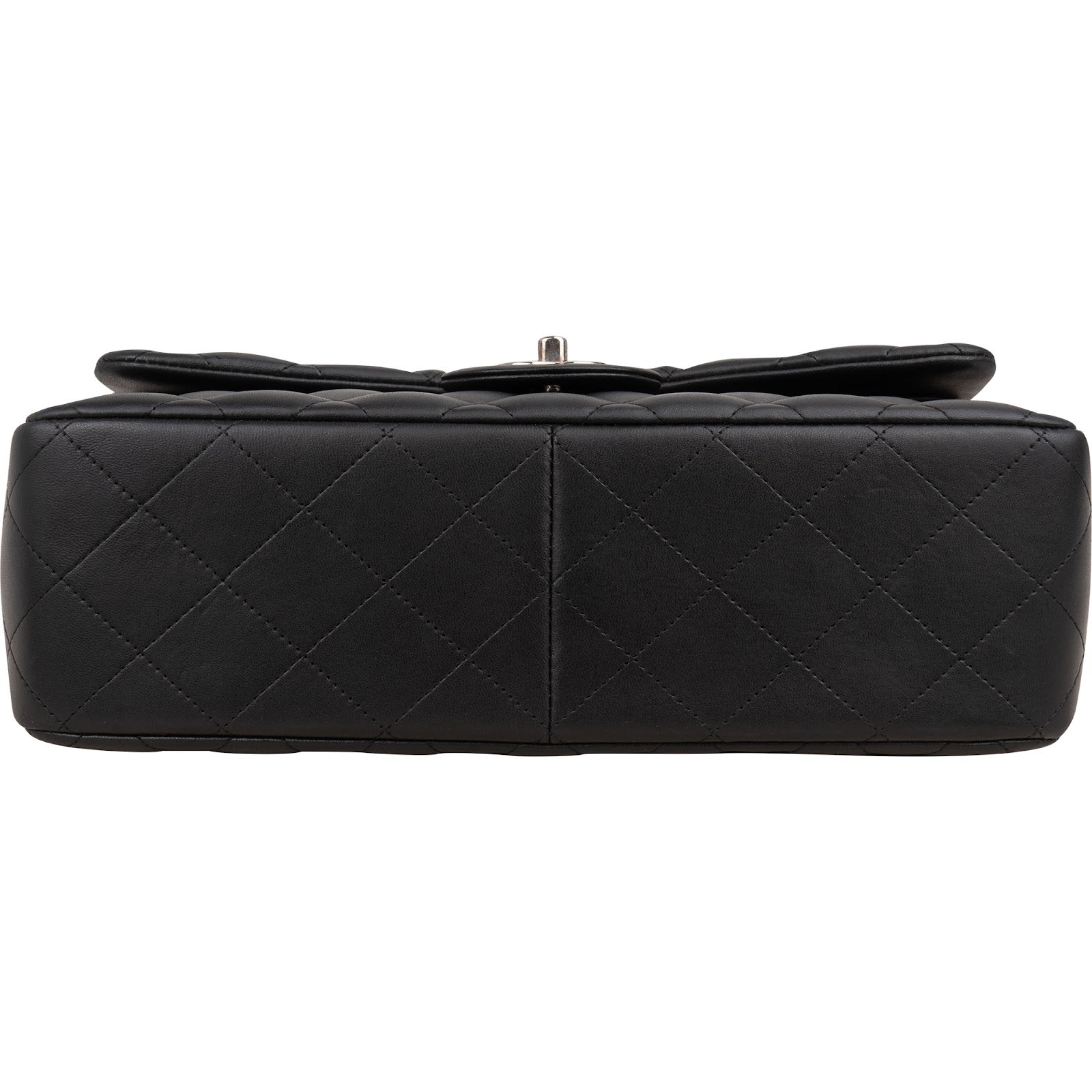 Chanel Quilted Lambskin Jumbo Double Flap Crossbody Bag