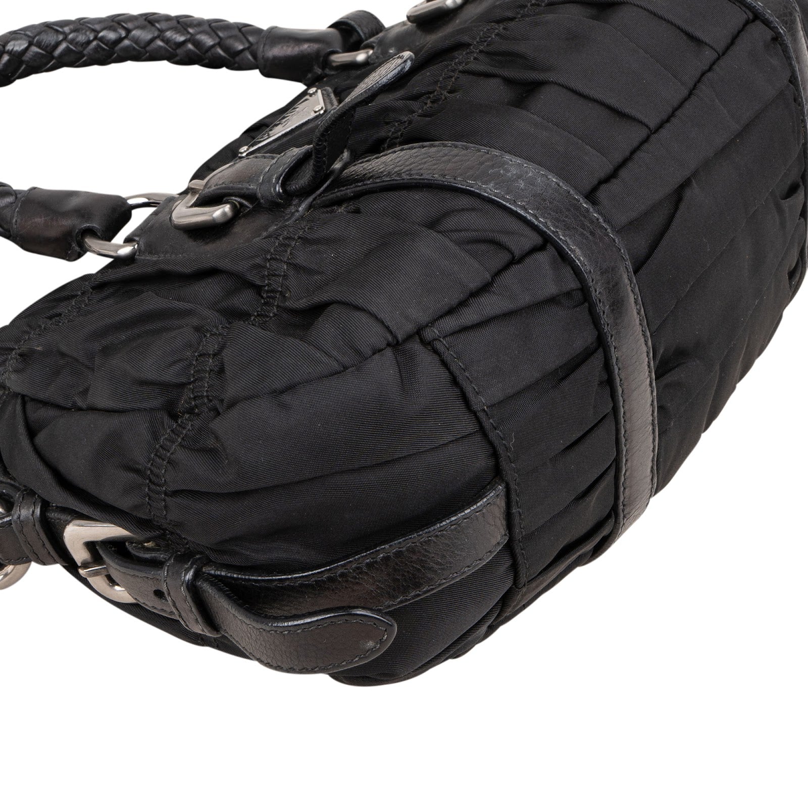 Prada Quilted Tessuto Gaufre Small Satchel Handbag