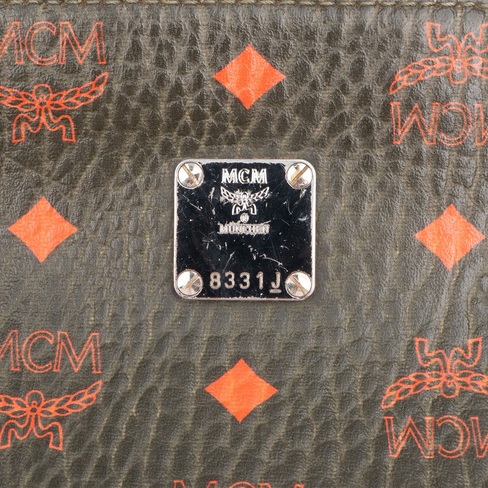MCM Monogram Visetos Bicolor Clutch Pouch