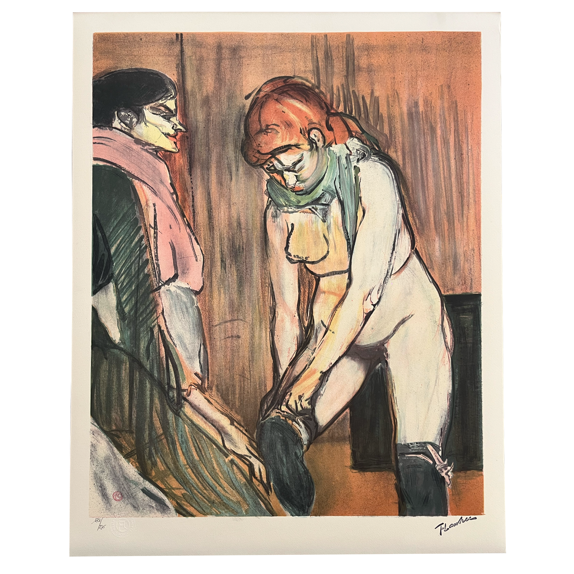 Henri De Toulouse-Lautrec - Die Anprobe der Strümpfe I