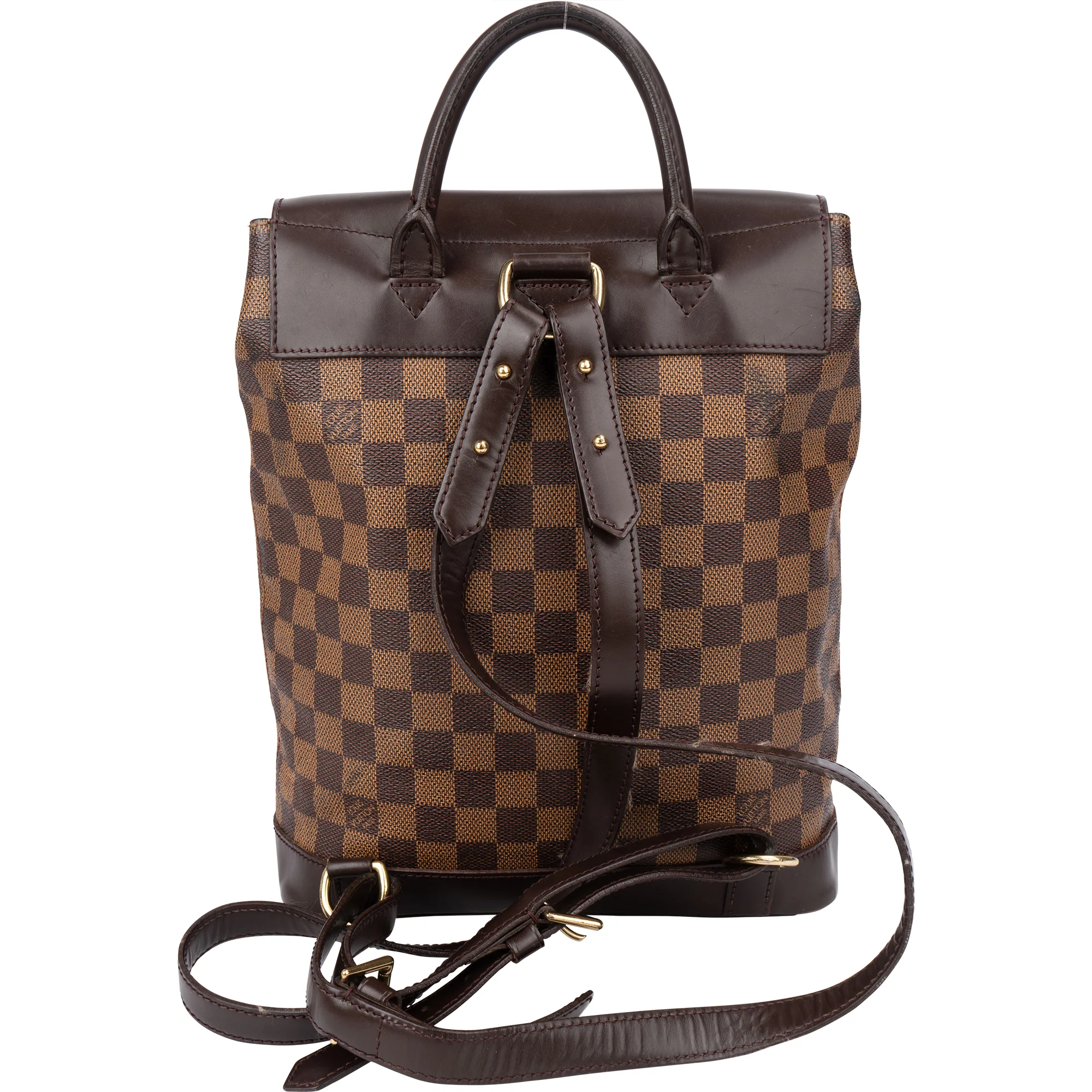 Louis Vuitton Damier Ebene Monogram Soho Rucksack
