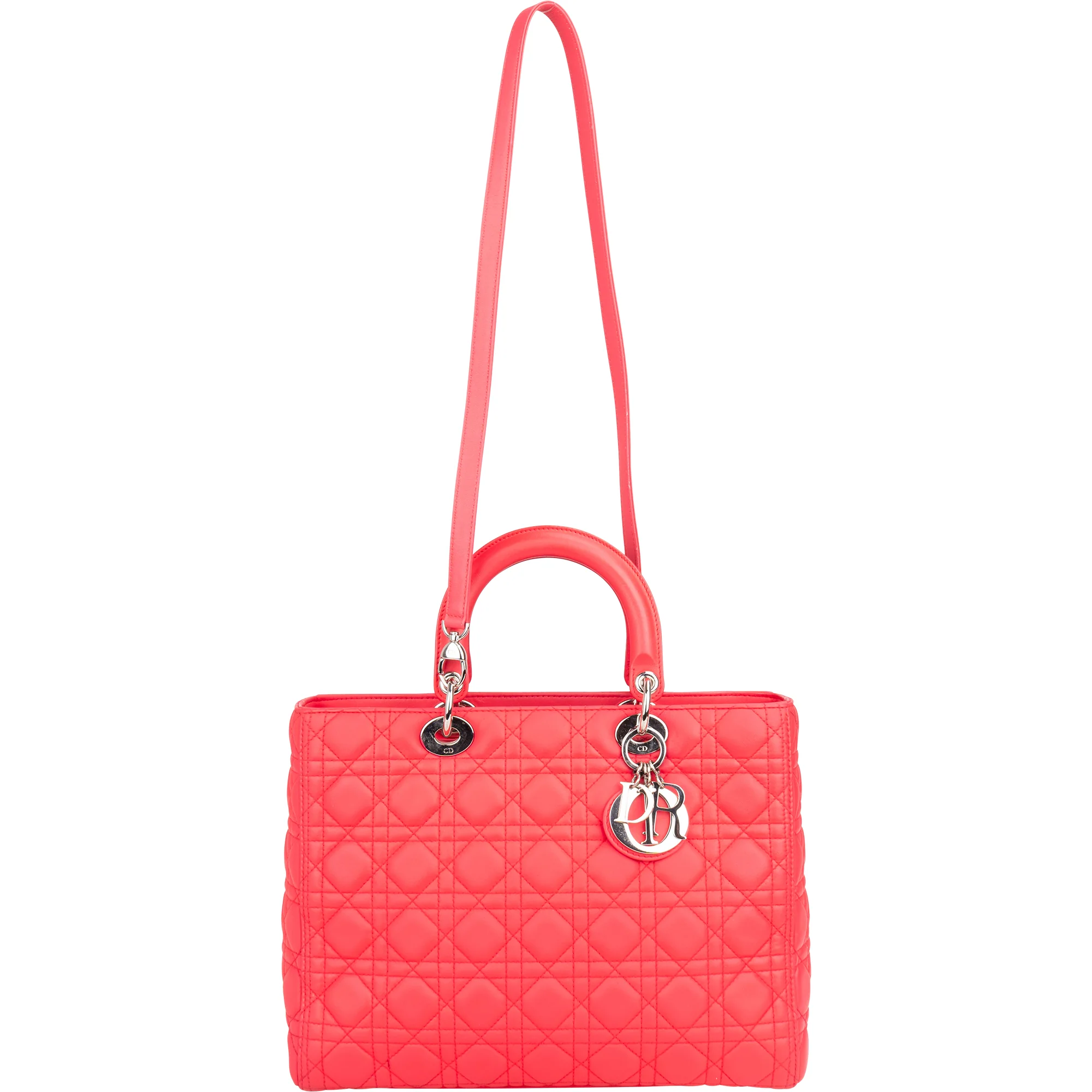 Christian Dior Quilted Leather Lady Dior Handbag