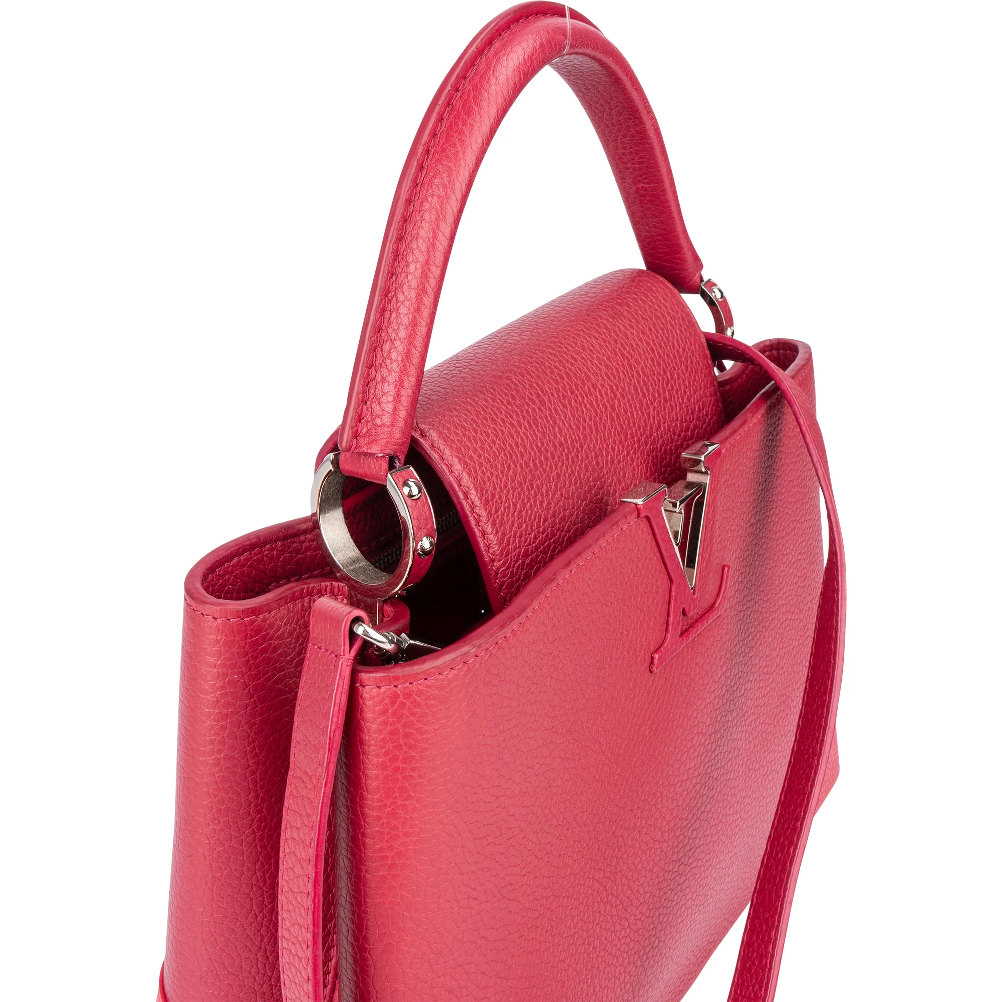 Louis Vuitton Limited Pink Taurillon Capucines MM Handbag