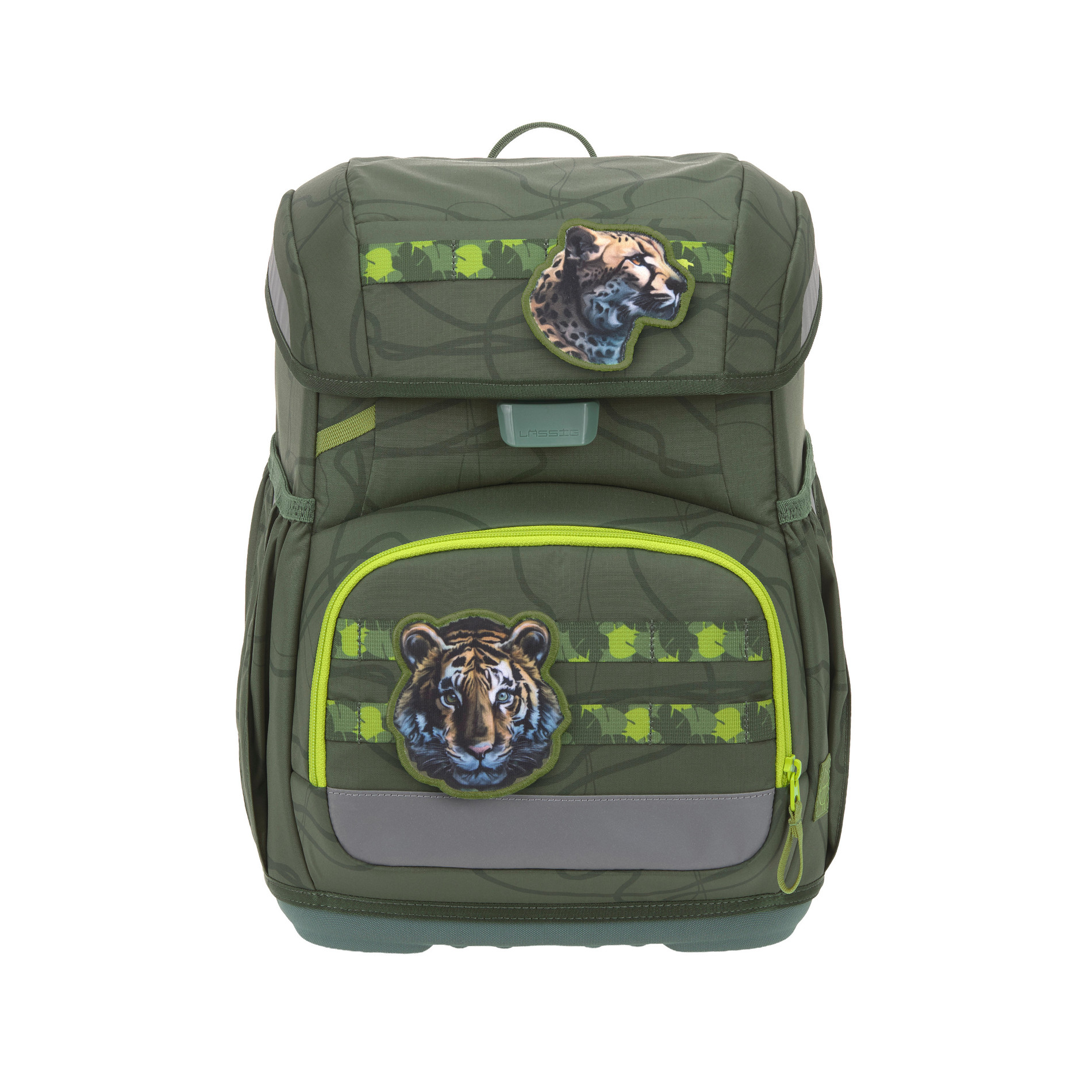 School Set Light Unique Schulranzenset 5tlg. - Jungle green