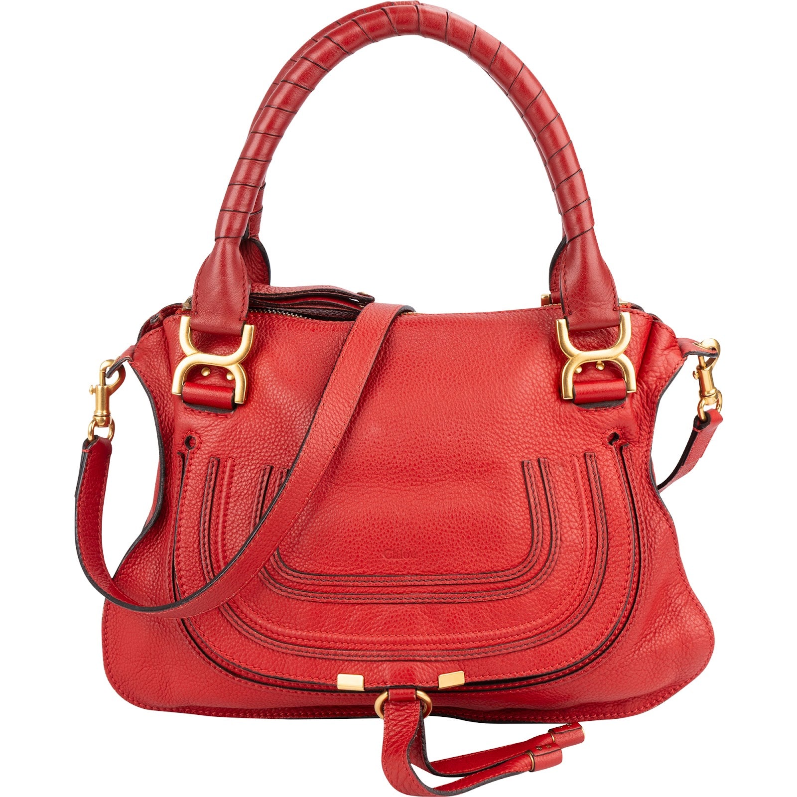 Chloé Grained Calfskin Marcie Handbag