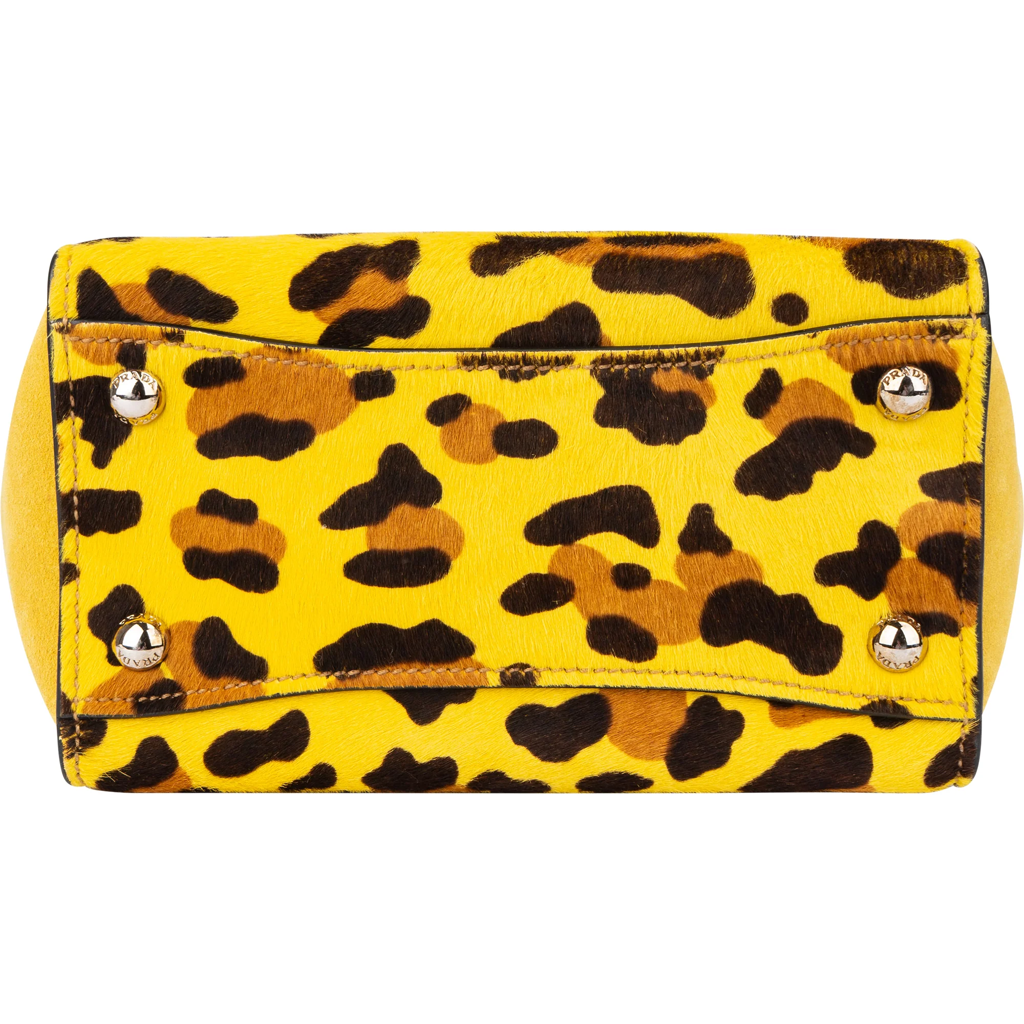 Prada Leopard Print Satchel Handbag