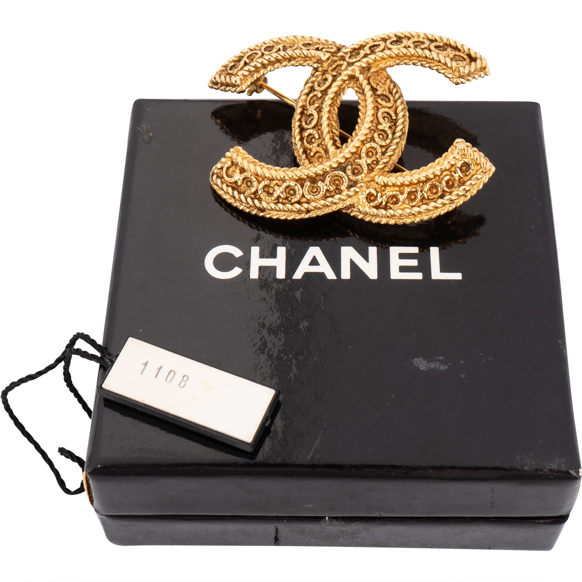 Chanel Golden CC Ornament Brooch