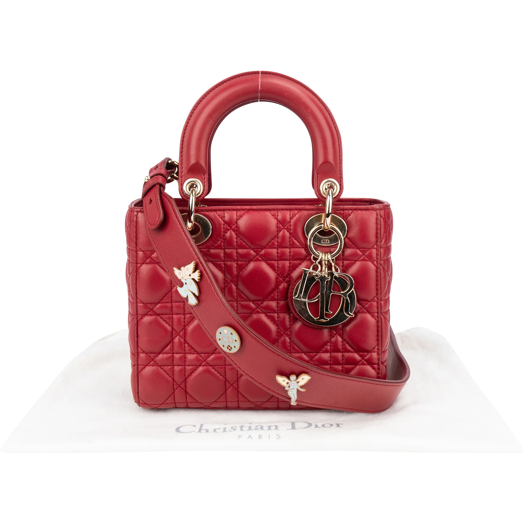 Christian Dior Quilted Leather ABC Lady Dior Handbag
