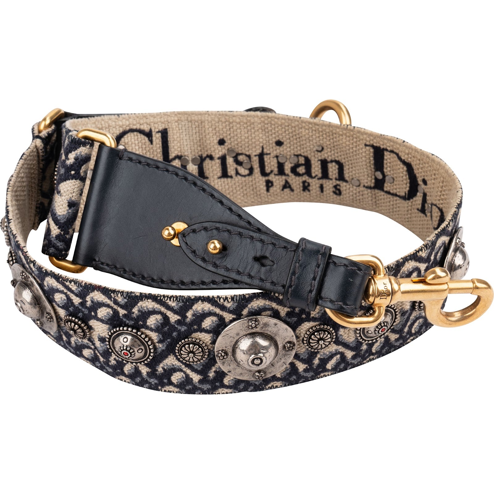 Christian Dior Dior Etoile Embroidered Medallions Strap