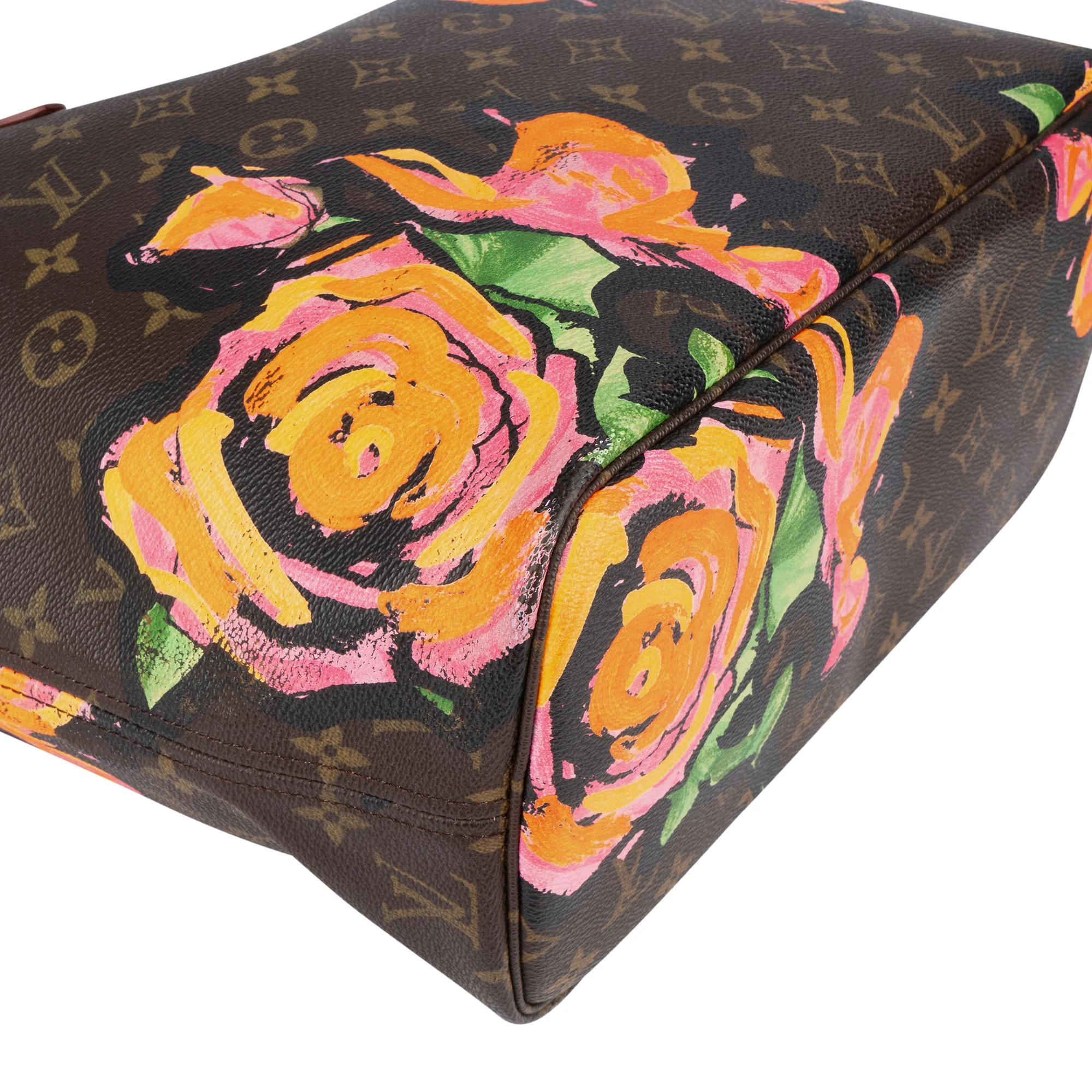 Louis Vuitton Canvas Monogram Limited Roses Neverfull MM Shopper