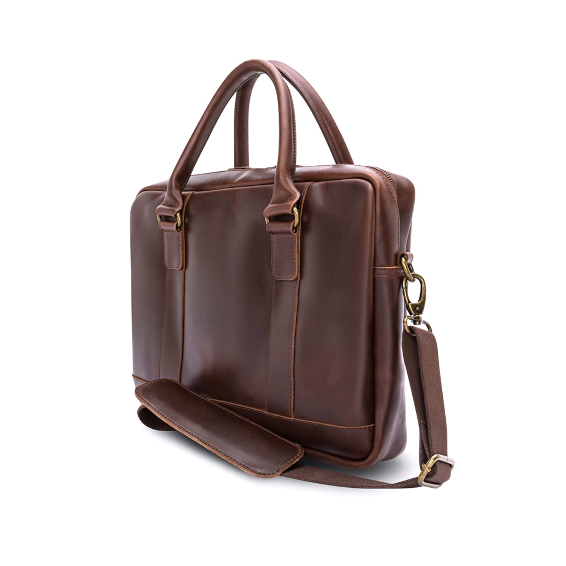 Everett leather business briefcase