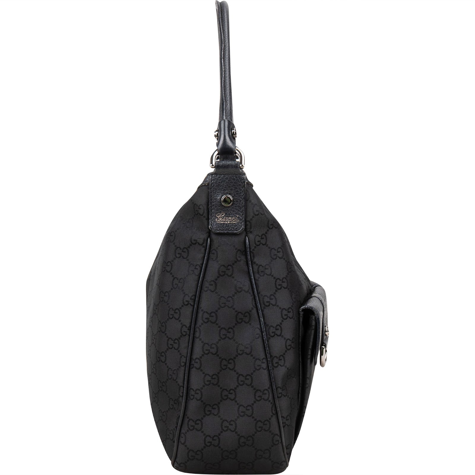 GUCCI Monogram GG Canvas Abbey D-ring Pocket Hobo-tas