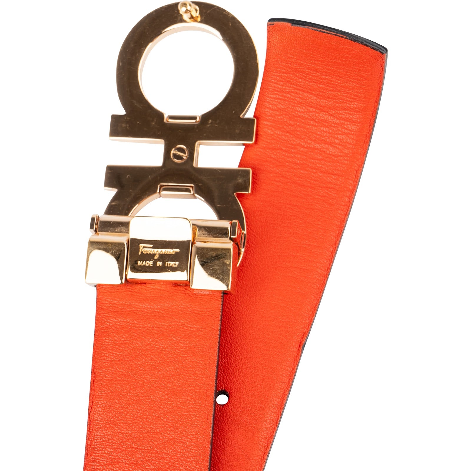 Salvatore Ferragamo Multicolor Leather Reversible Gancini Gürtel