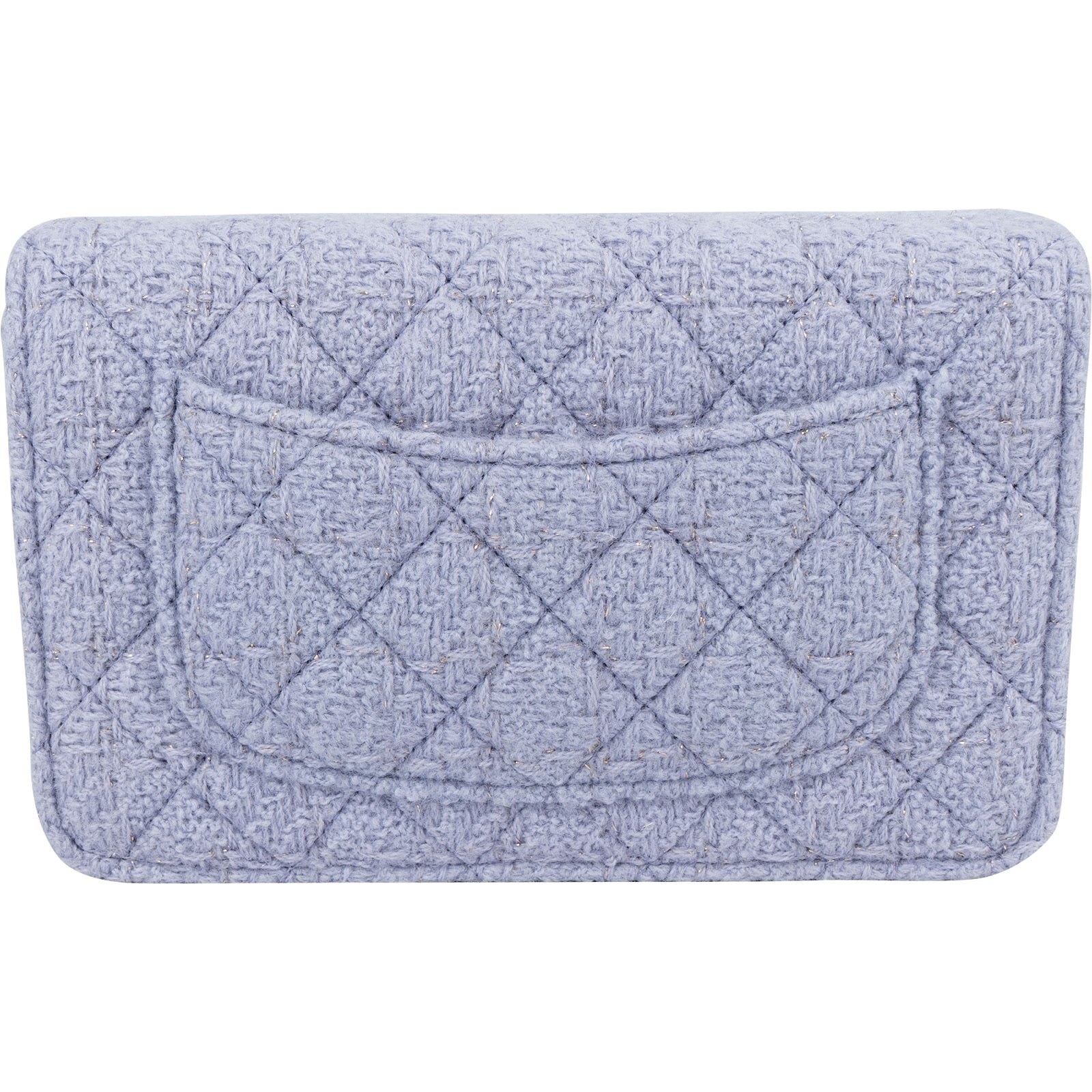 Chanel Quilted Tweed Wallet on Chain Crossbody Bag