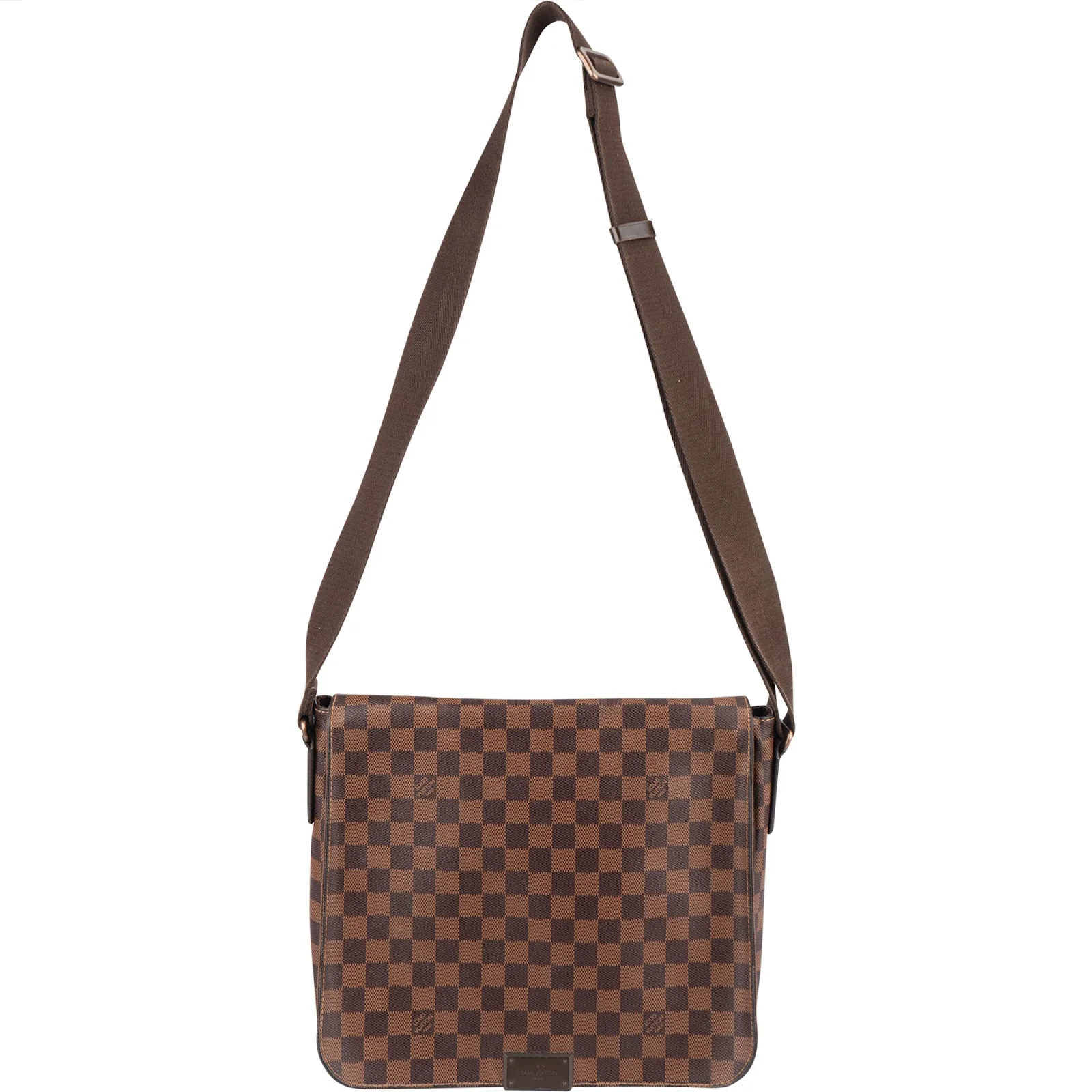 Louis Vuitton Monogram Damier Ebene Brooklyn Messenger Crossbody Bag
