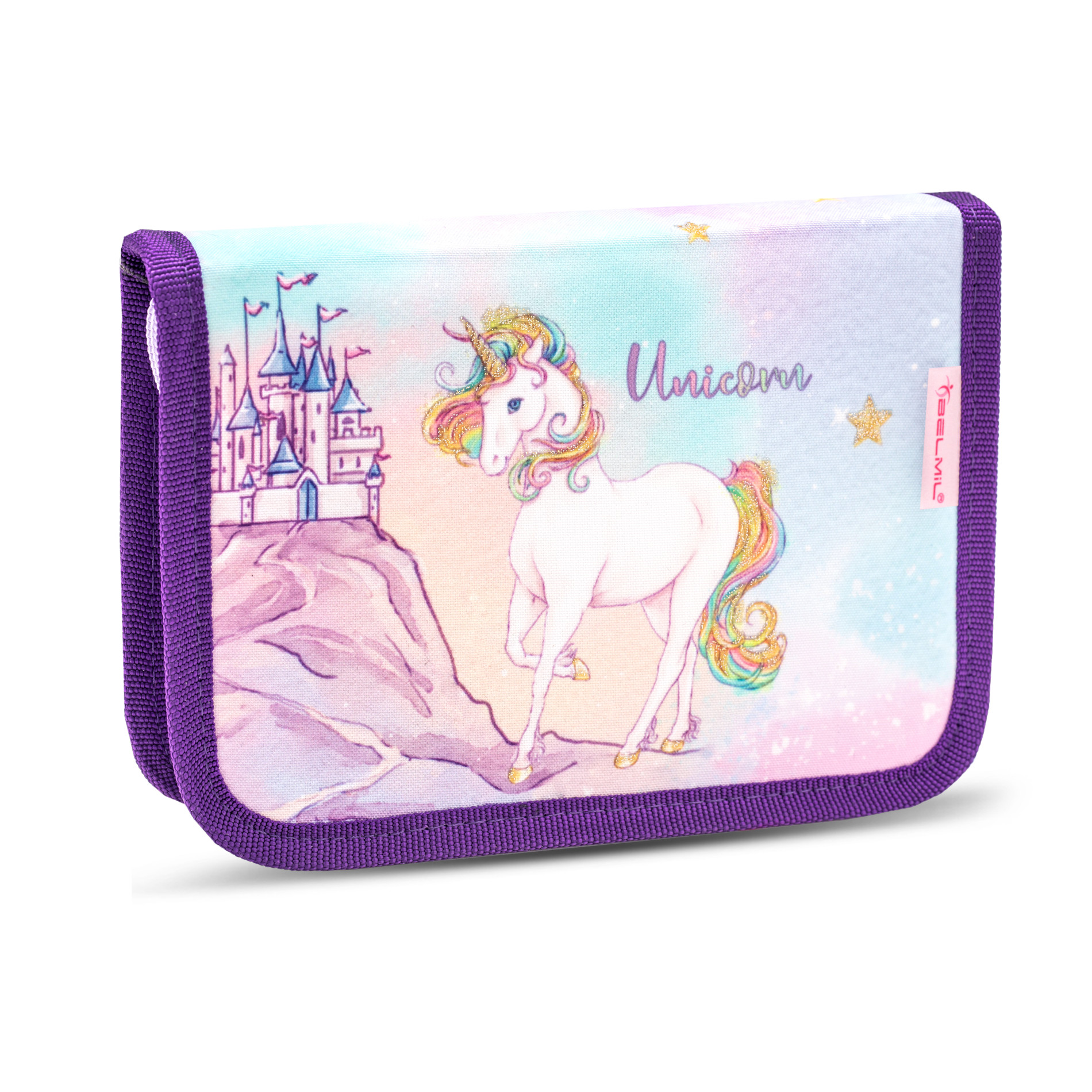 Compact ergonomisches Schulranzenset 4tlg. - Rainbow Unicorn Magic