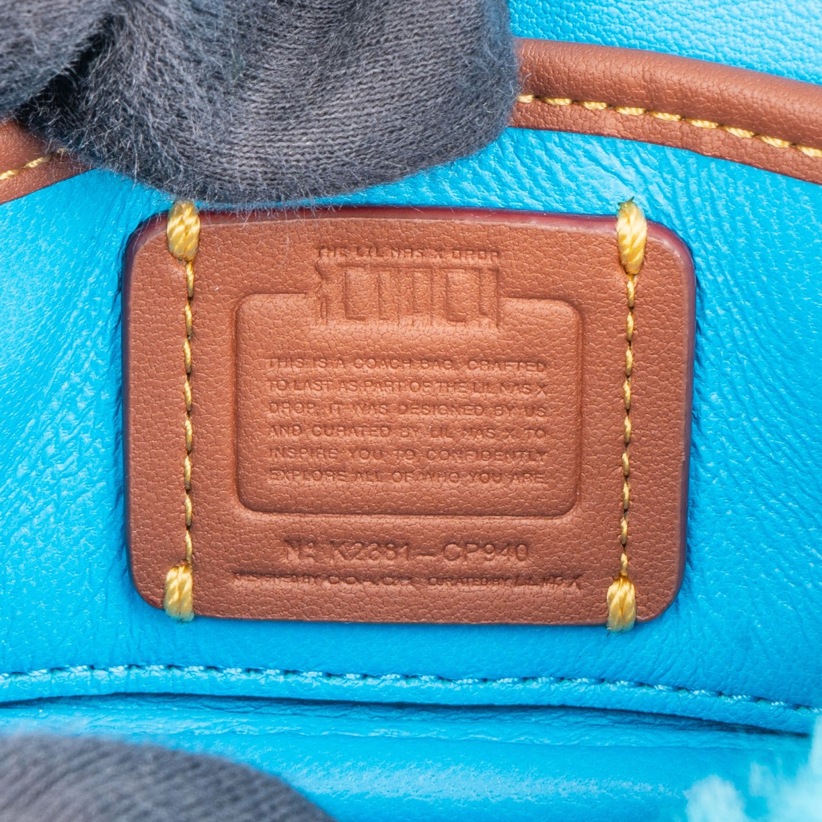 Coach Shearling Limited Lil Nas X Edition Micro Tabby Crossbody Bag