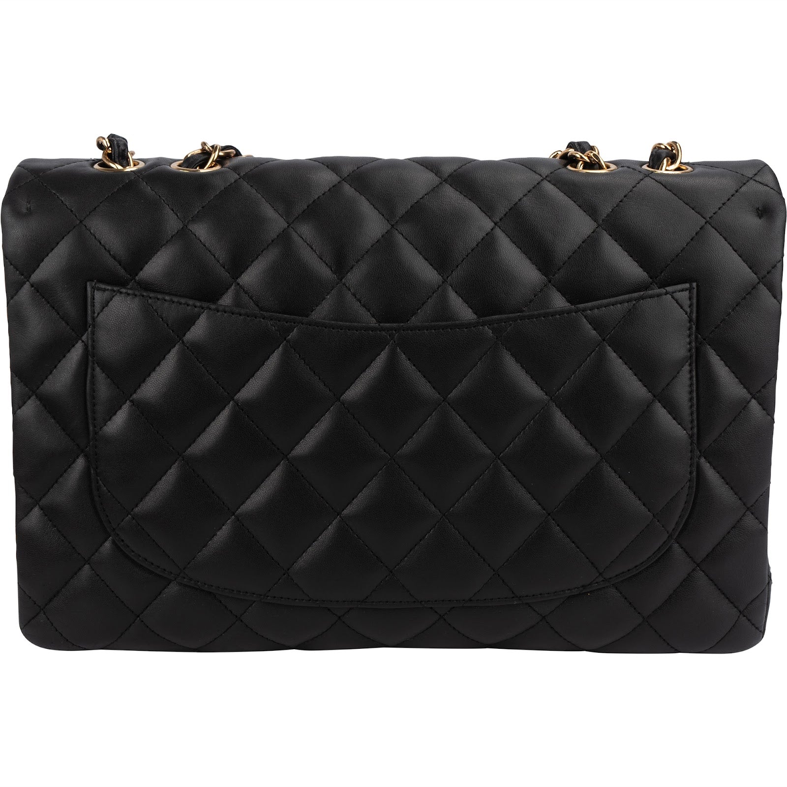 Chanel Quilted Lambskin Jumbo Single Flap Shoulder Bag