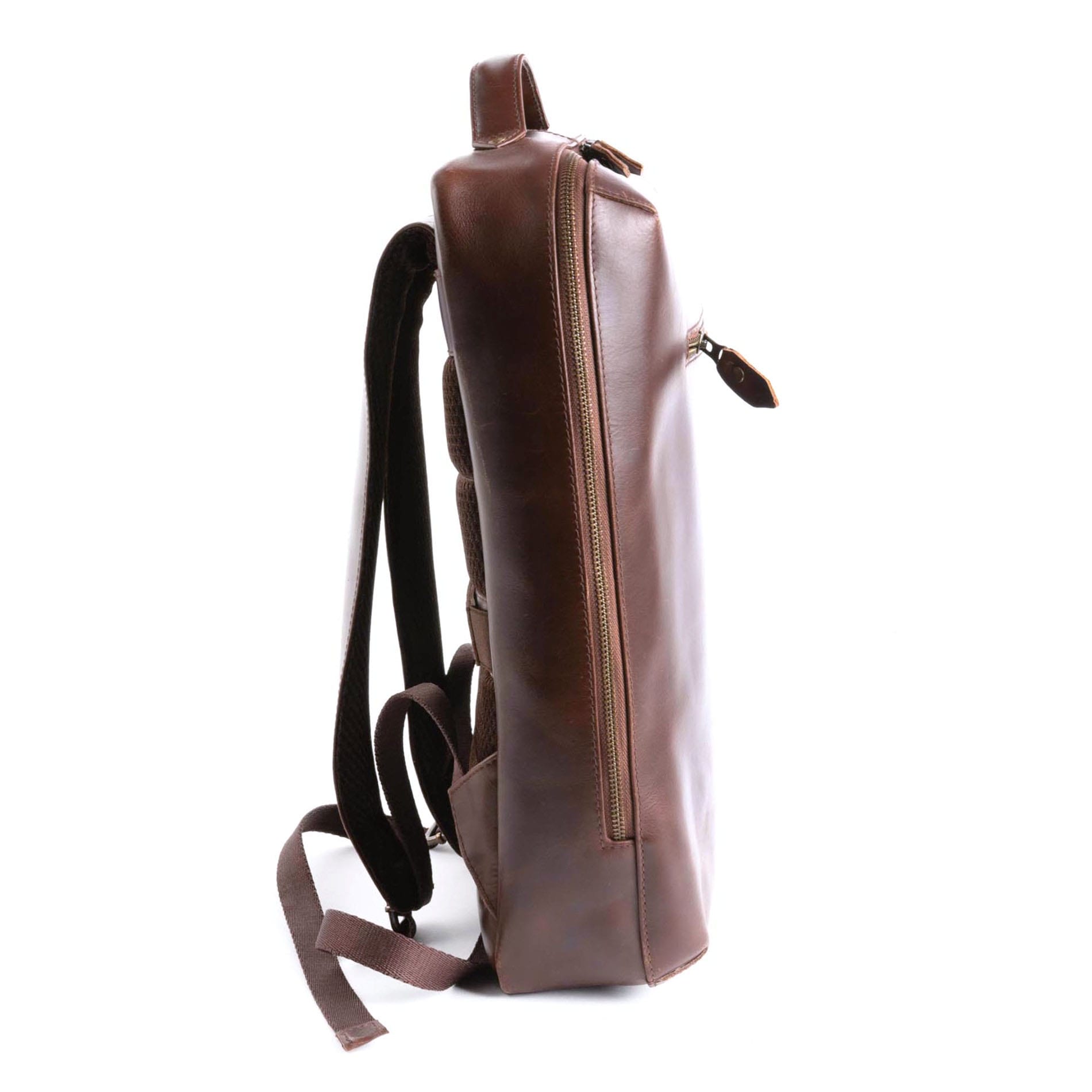 Lederrucksack Mik - BROWN/Dots