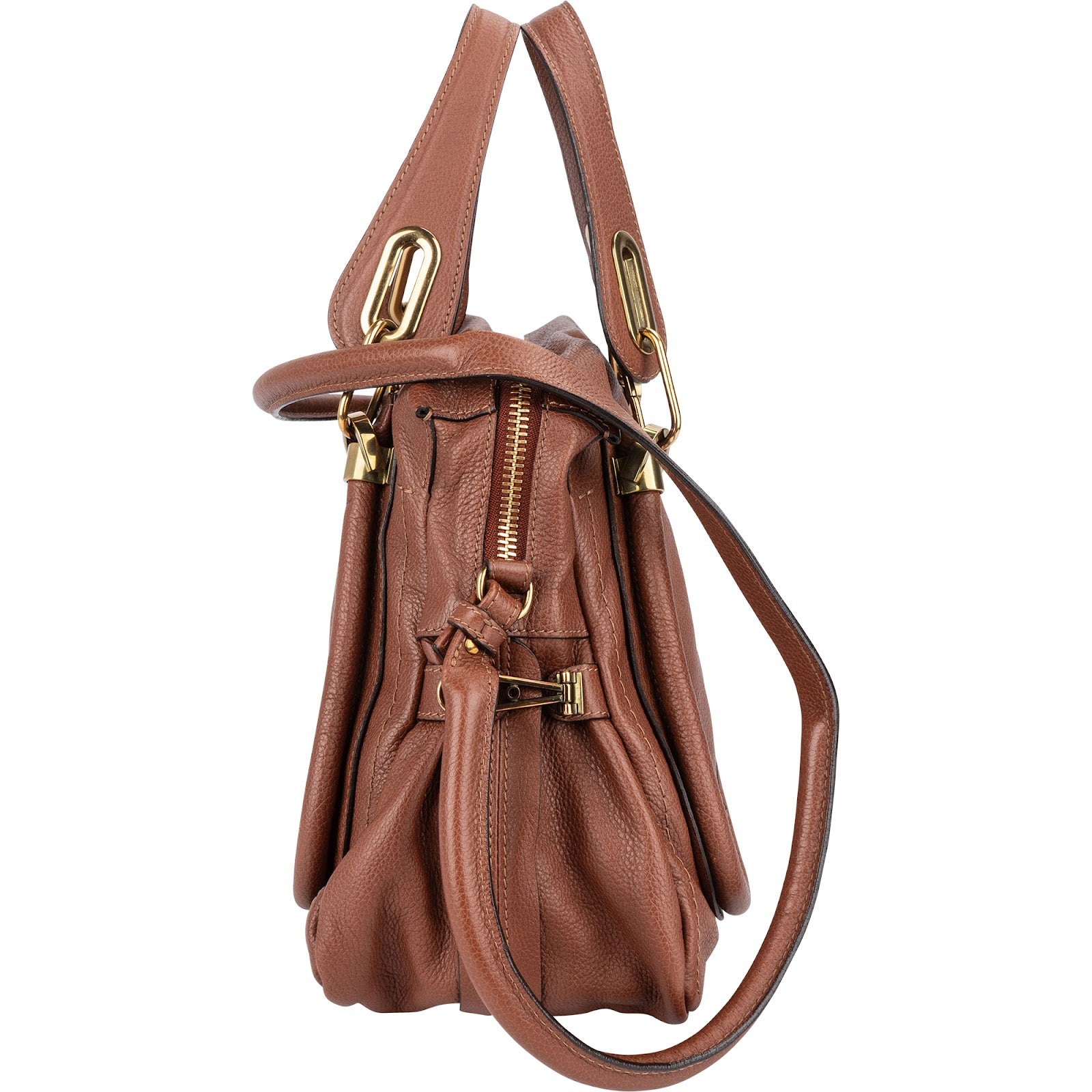 Chloé Grained Leather Paraty Shoulder Handbag