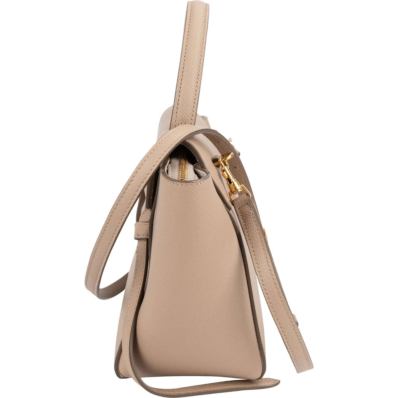 Celine Grained Leather Belt Nano Handbag