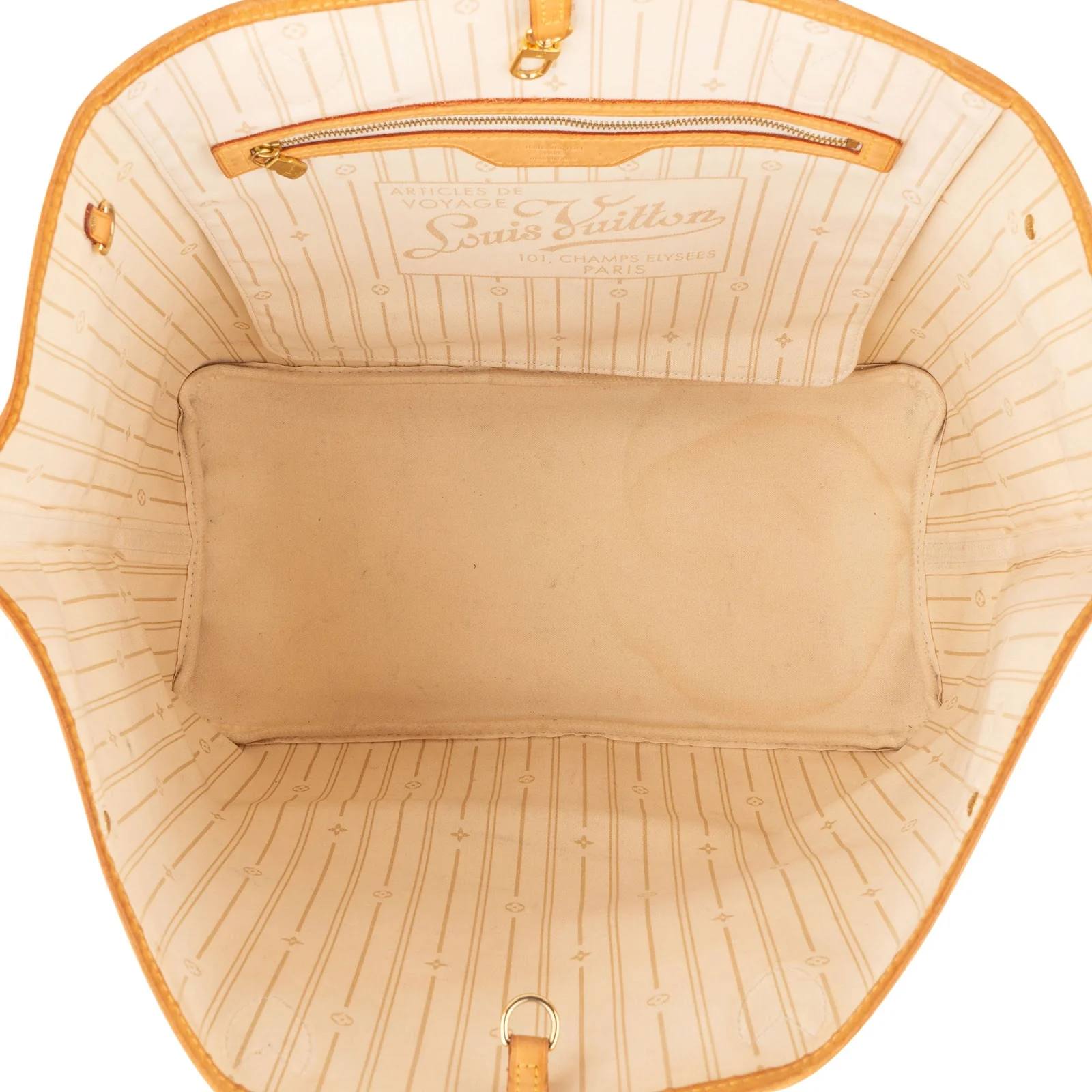 Louis Vuitton Monogram Damier Azur Canvas Neverfull GM Shoulder Bag