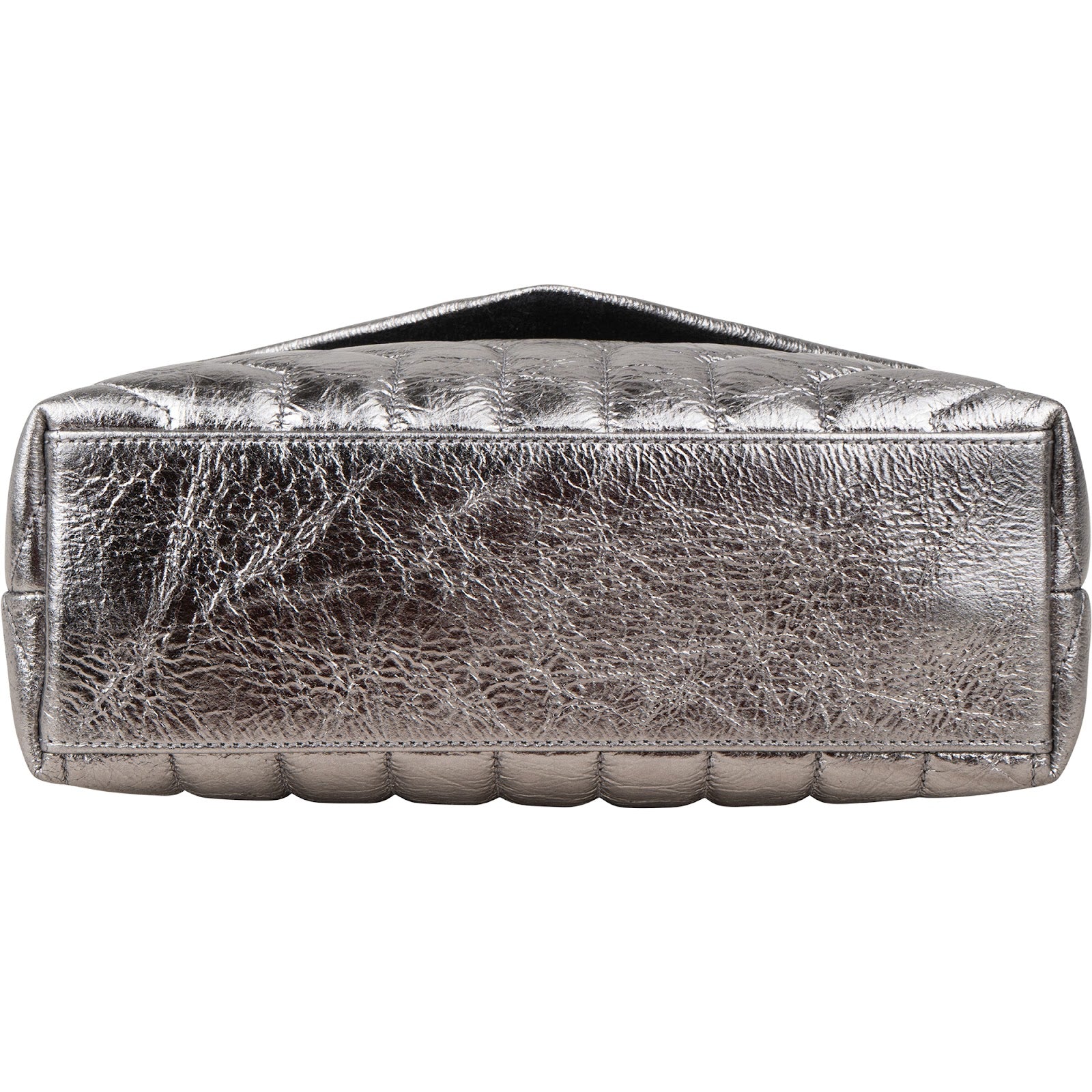 Yves Saint Laurent – Loulou Metallic Crinkled Matelassé Leather Crossbody Bag