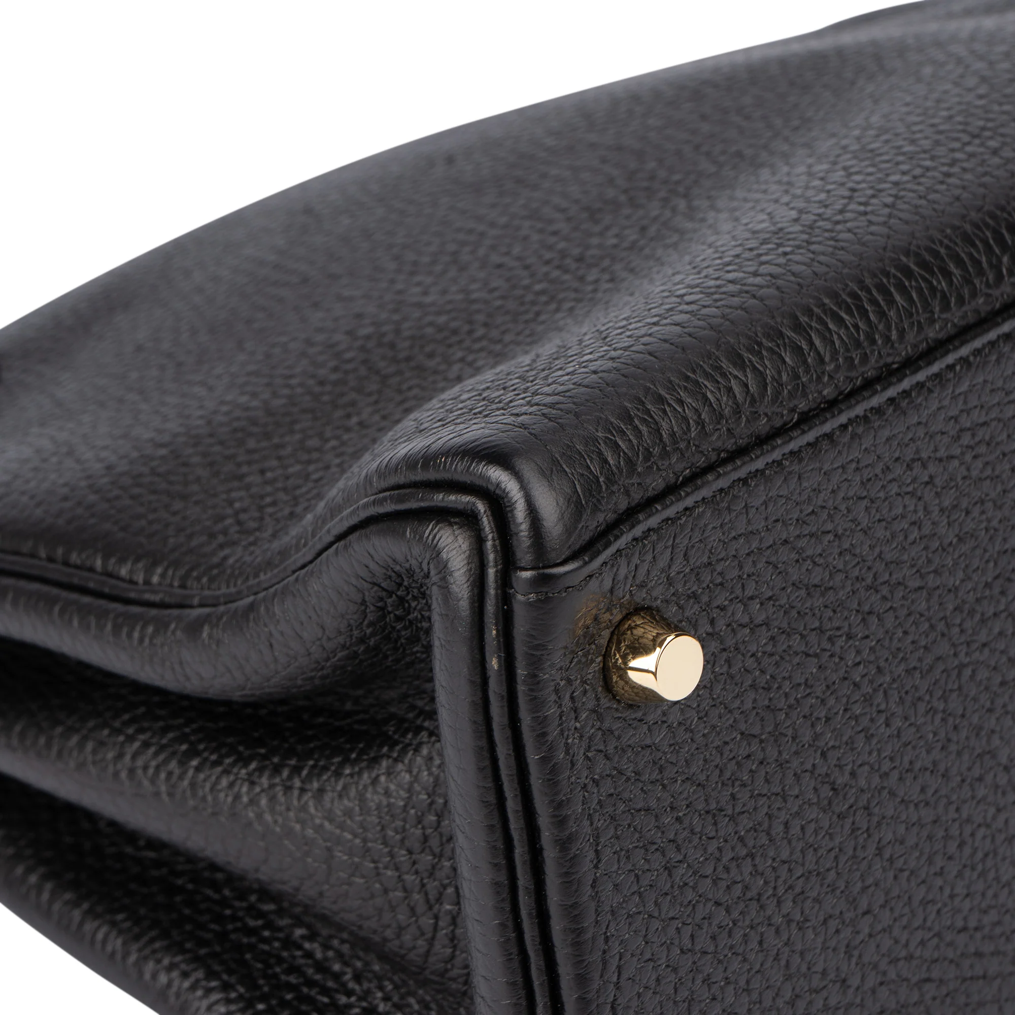 Hermès Noir Togo Leather Kelly 28 Handbag