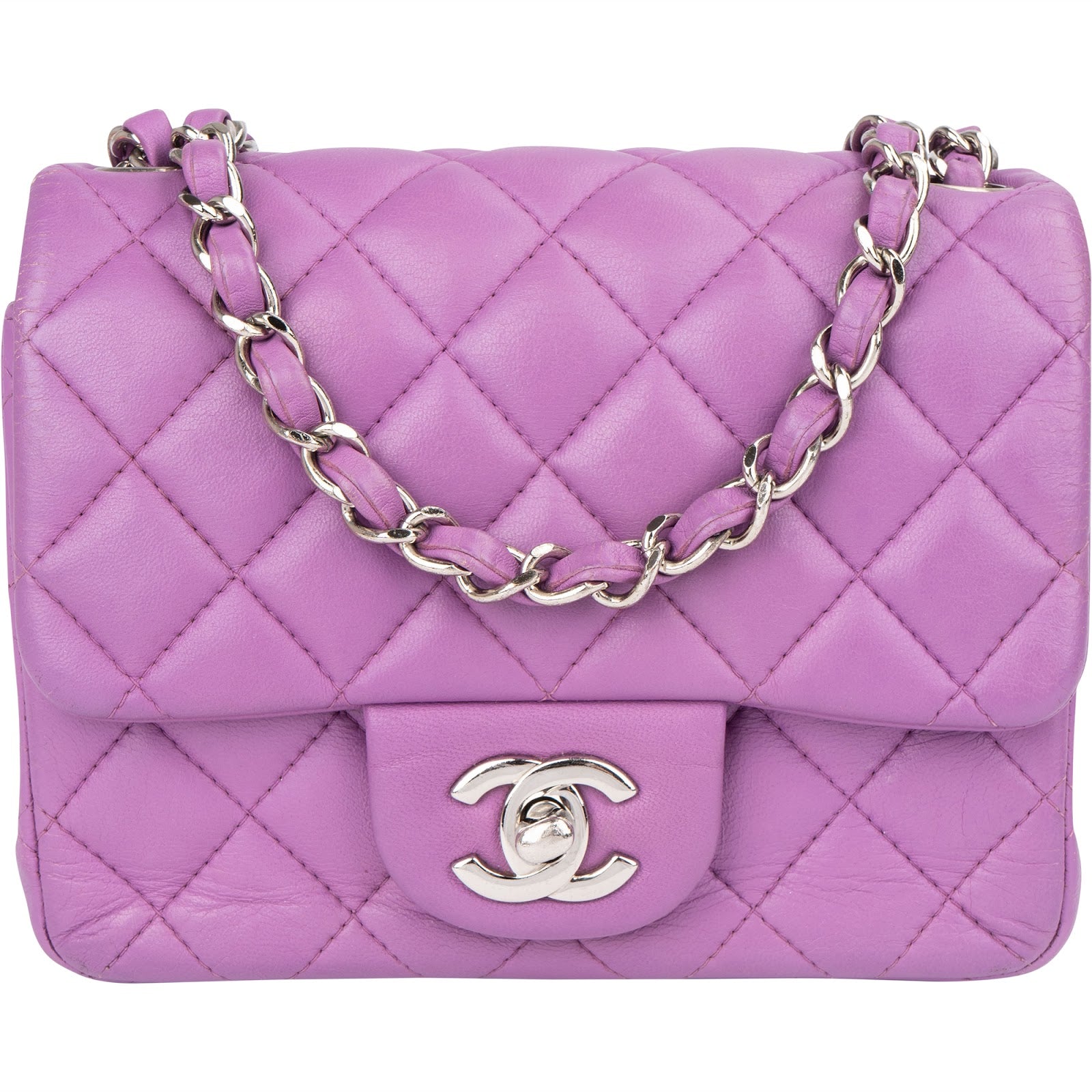 Chanel Quilted Lambskin Small Rectangular Single Flap Crossbody Bag