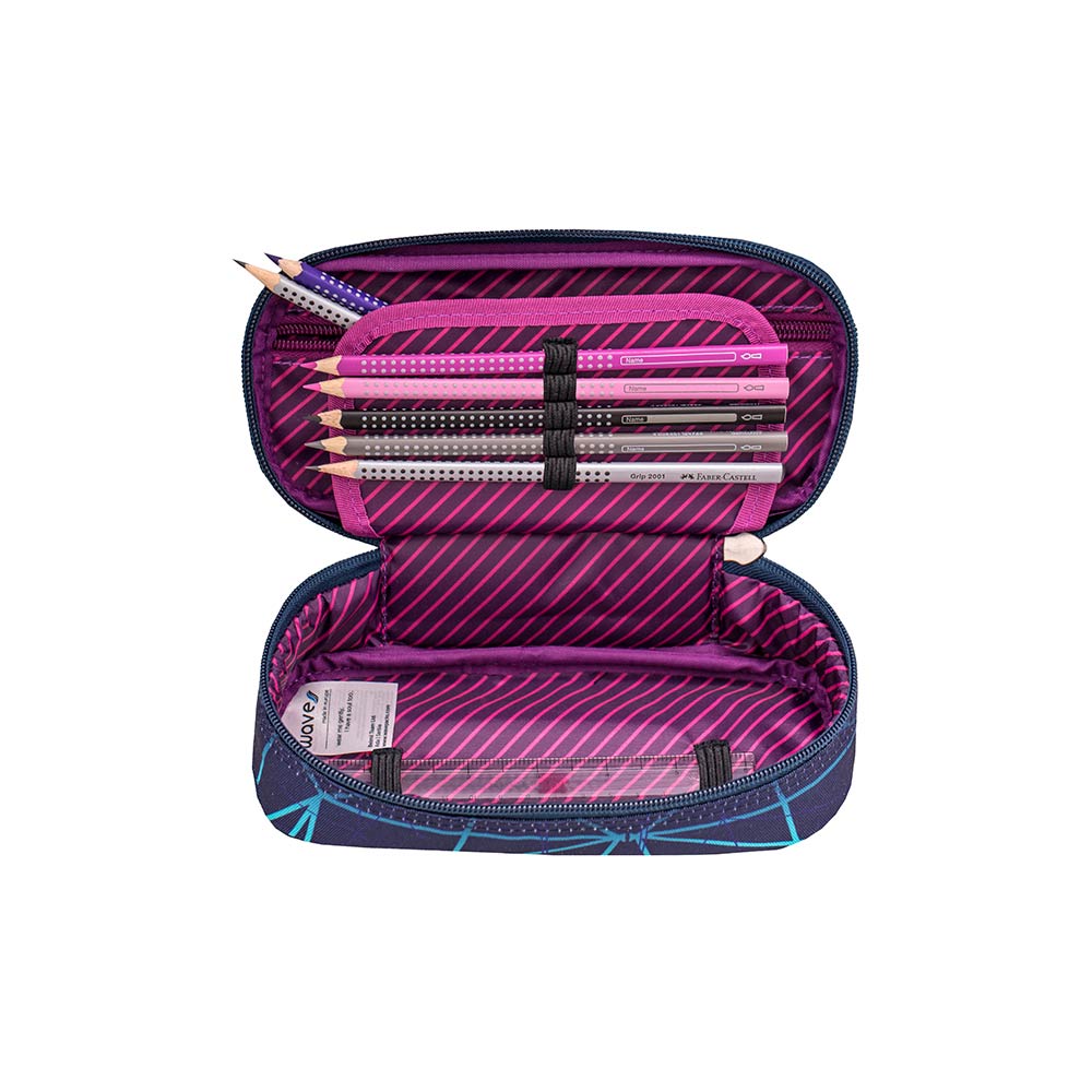 Wave Infinity Schulrucksack Set 2 tlg. "Stripes Purple"