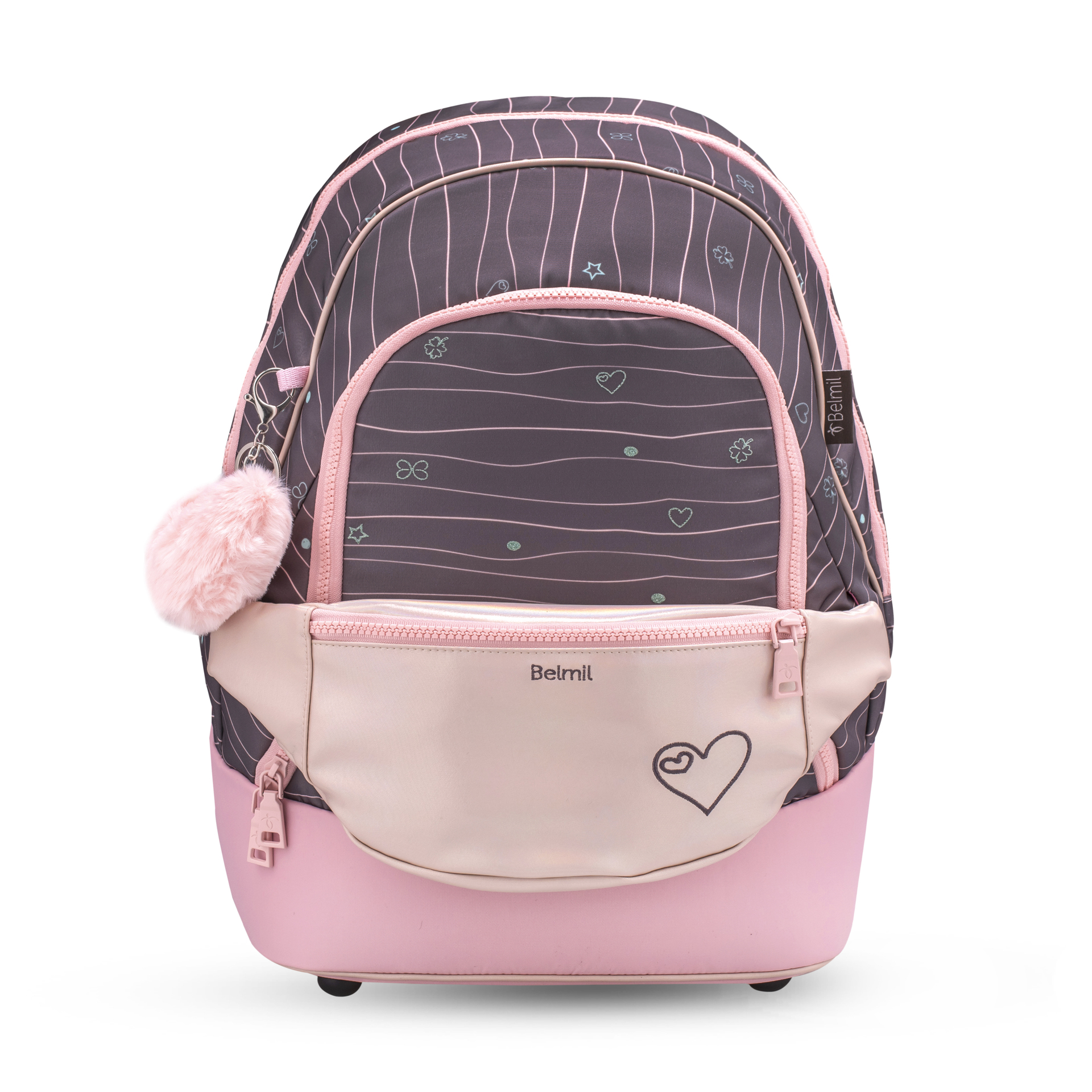 2-IN-1 Schultasche & Gürteltasche 2-teilig - Mint