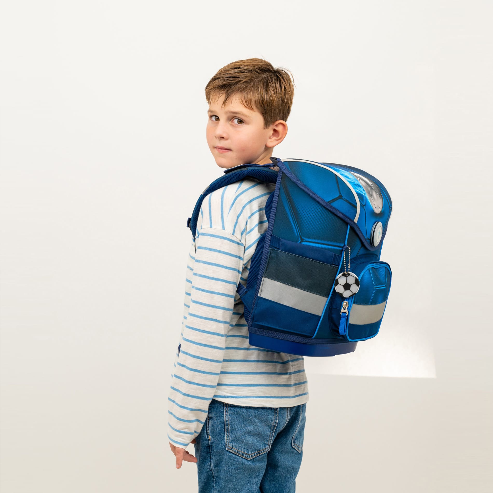 Compact ergonomisches Schulranzen-Set 4-teilig - Football 4