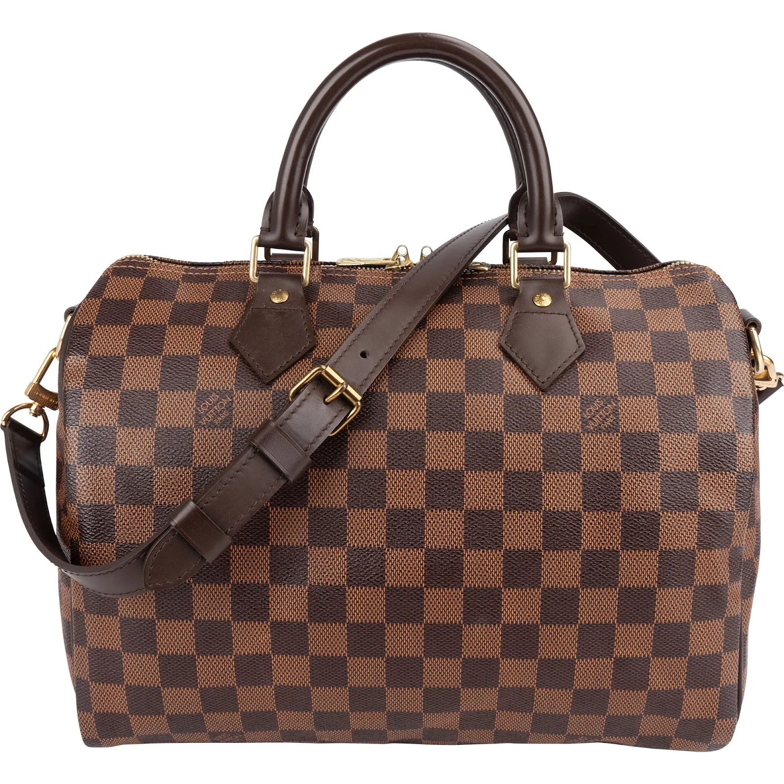 Louis Vuitton Monogram Damier Ebene Speedy 30 Bandoulière Boston Bag