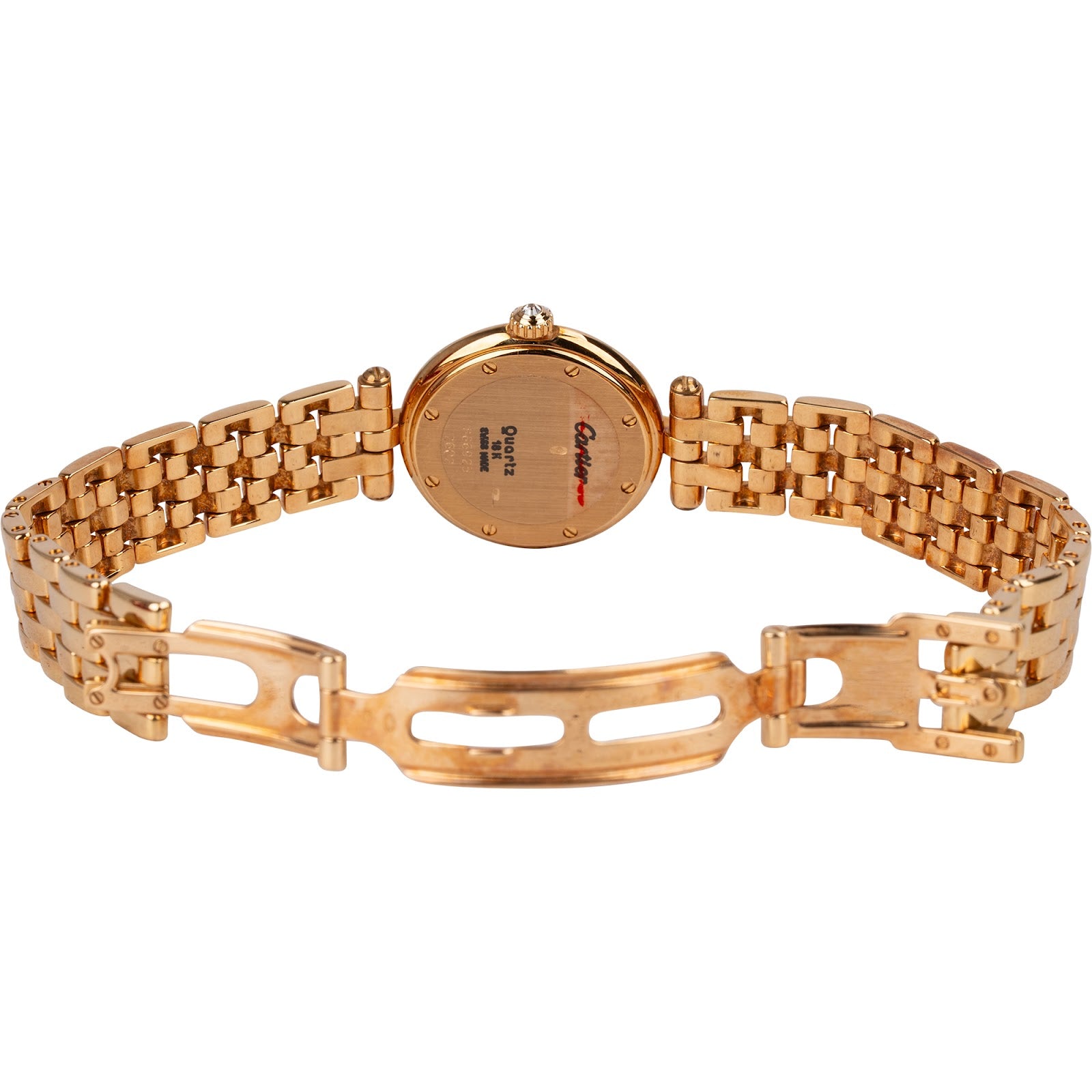 Cartier Panthere Vendome Diamond Bezel 18K Gold Damenuhr