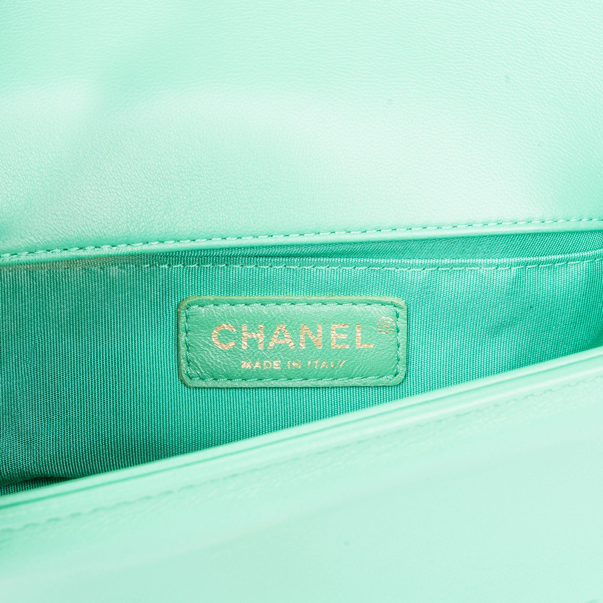 Chanel Chevron Lambskin Boy Single Flap Crossbody Bag