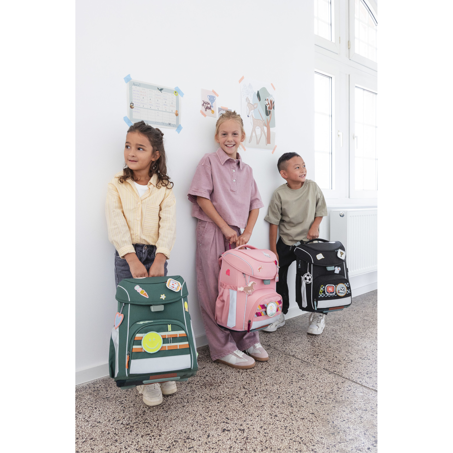 School Set Slim Unique Schulranzenset 6tlg. - pink