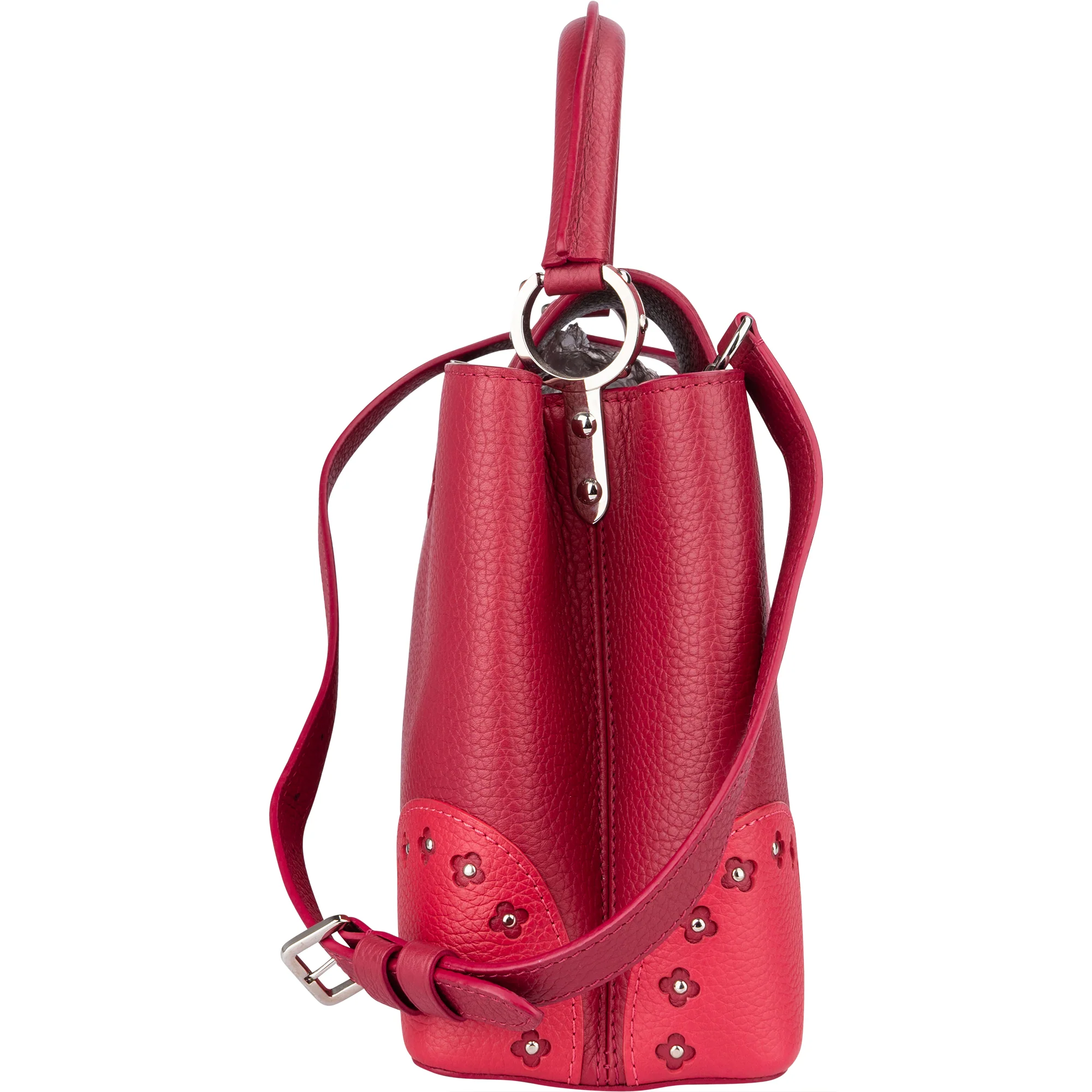 Louis Vuitton Limited Pink Taurillon Capucines MM Handbag