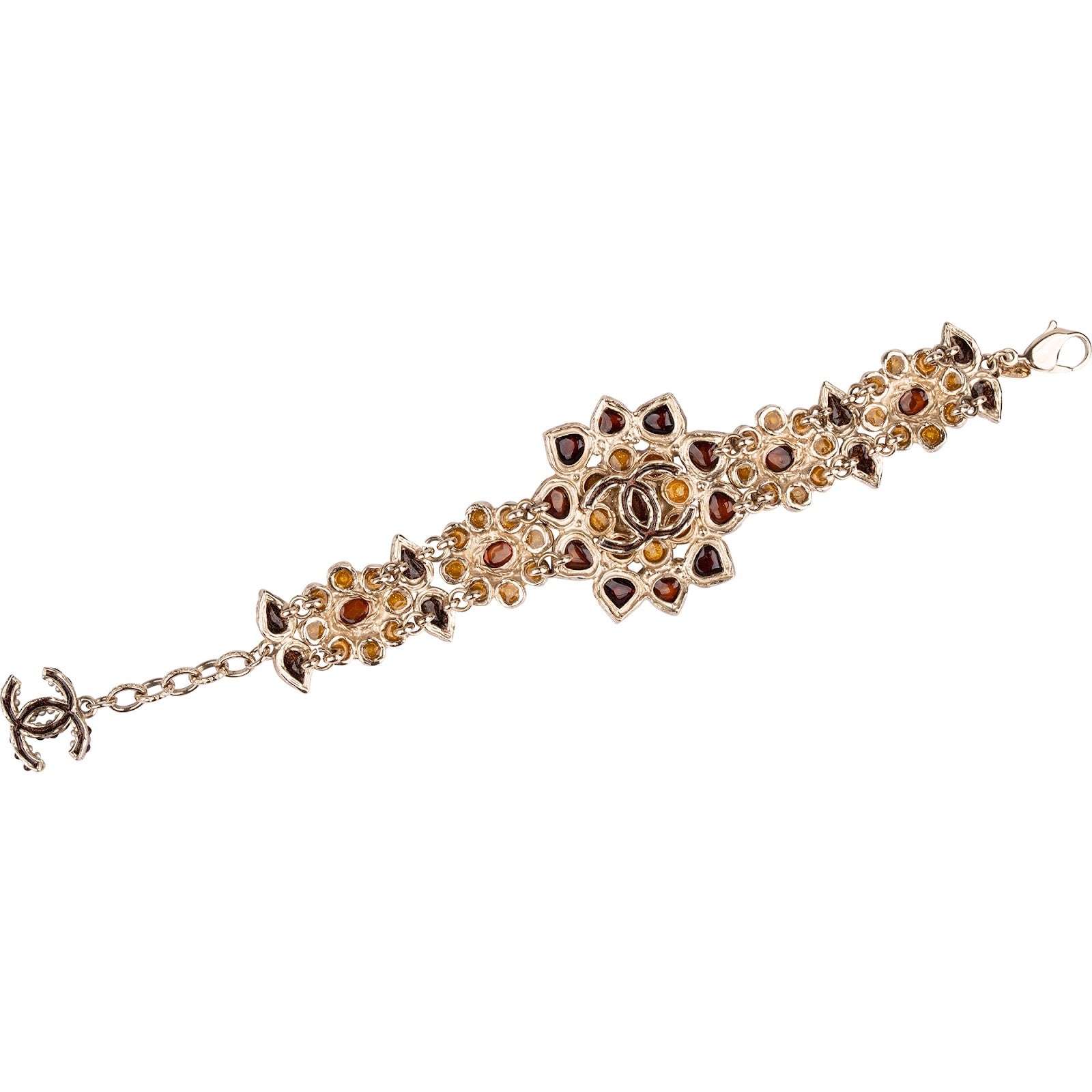 Chanel - Gripoix Byzantine Flower Bracelet