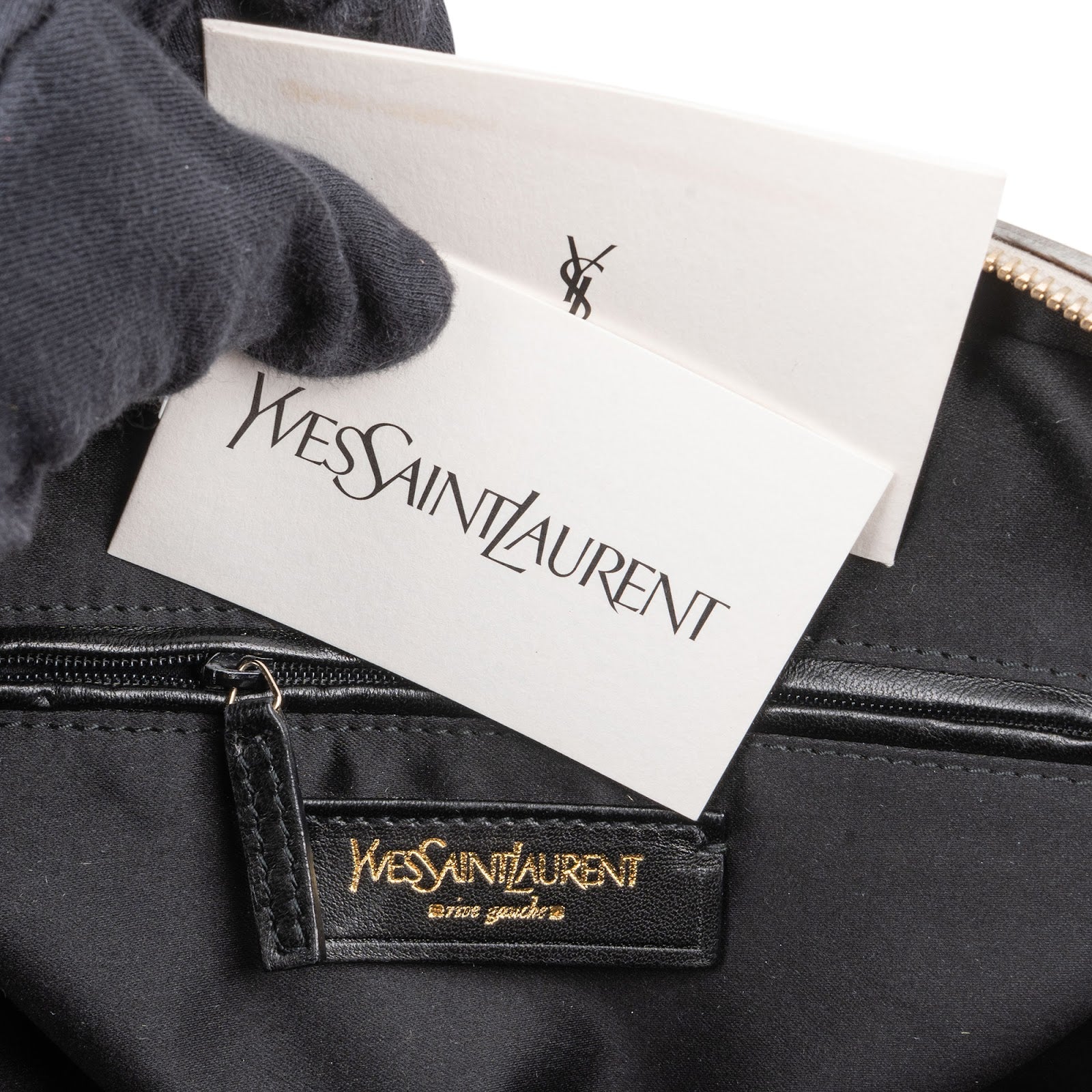 Yves Saint Laurent Metallic Silver Leather Muse Handbag