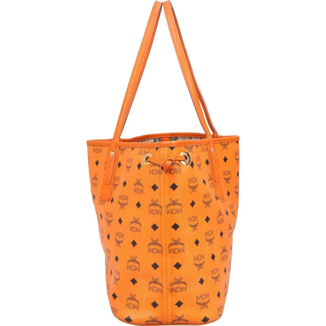 MCM Monogram Visetos Liz Shopper Tote Shoulder Bag