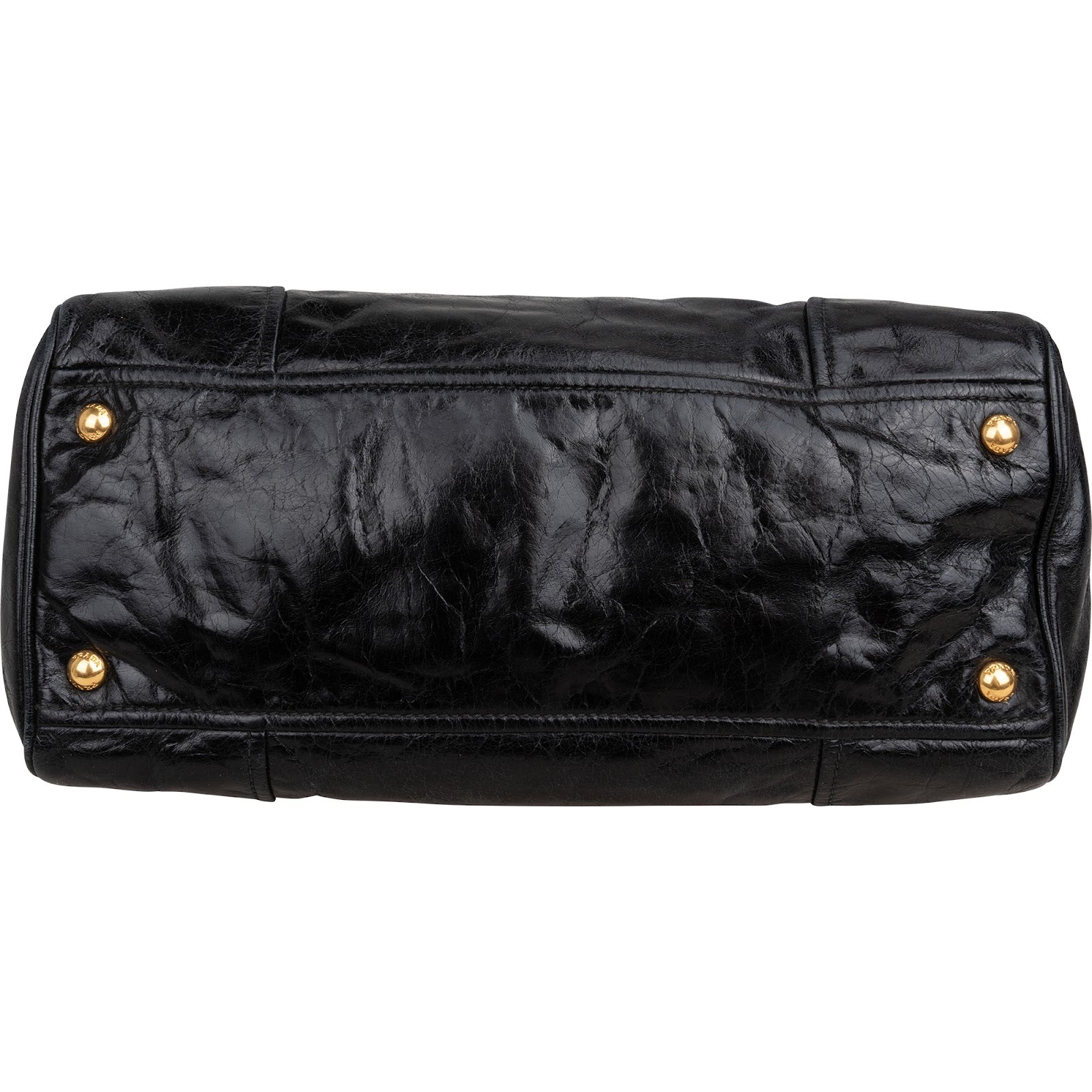 Prada Vitello Shine Leather Bauletto Handbag