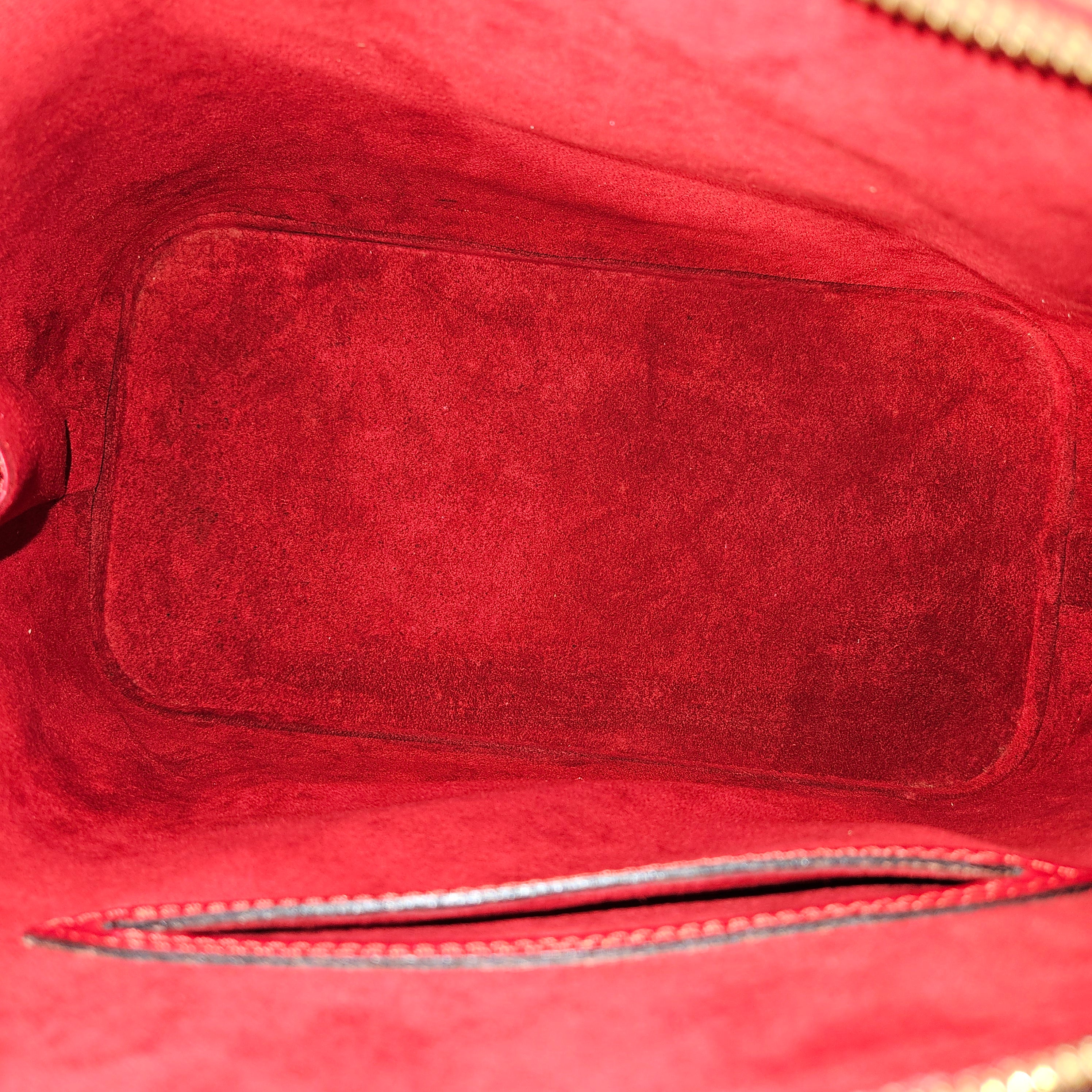 Louis Vuitton Red Epi Leather Alma PM Handbag